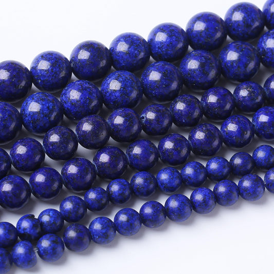 36PCS 10MM Lapis Lazuli Stone Beads Natural Gemstone Bead Crystal Healing Energy Jewelry Making DIY 15 inches
