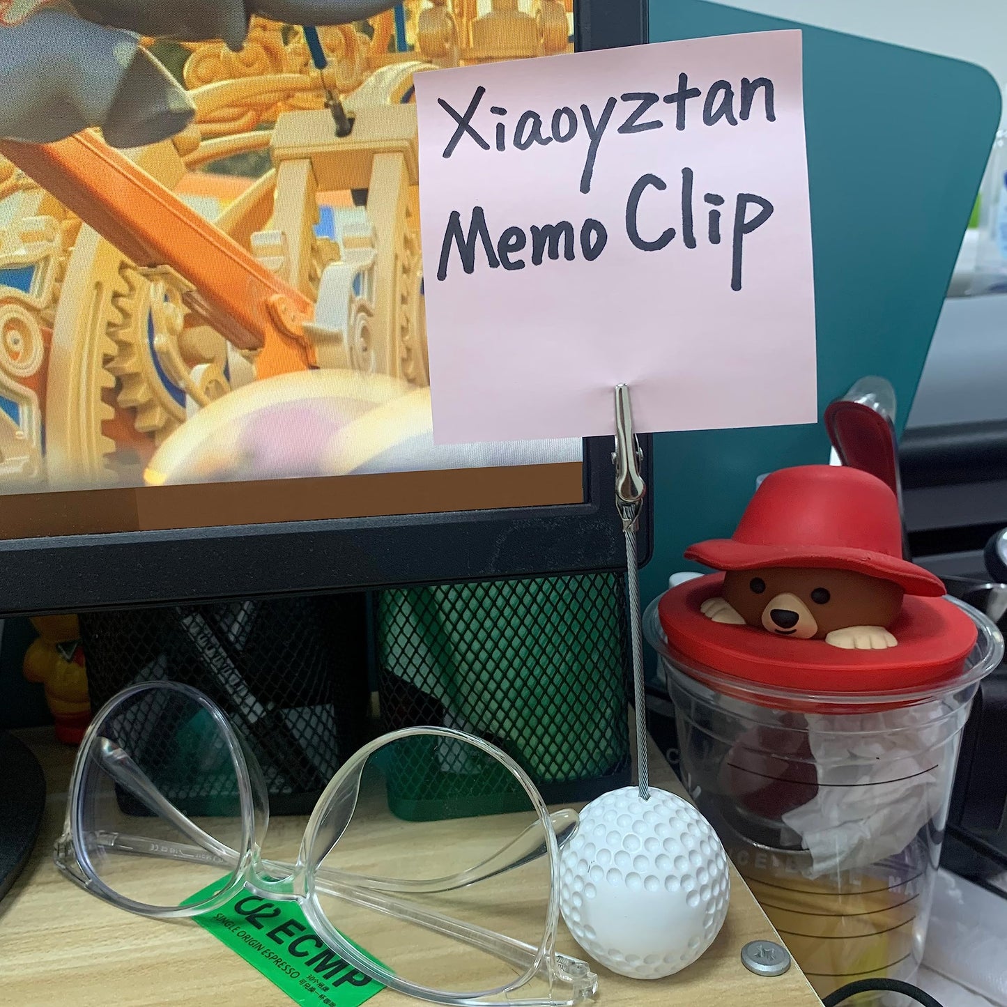Xiaoyztan Card Stand Memo Clip,Golf Picture Holder Table Stand Note Paper Clip for Table Party Favors Photo Stand Events Decoration,Pack of 5