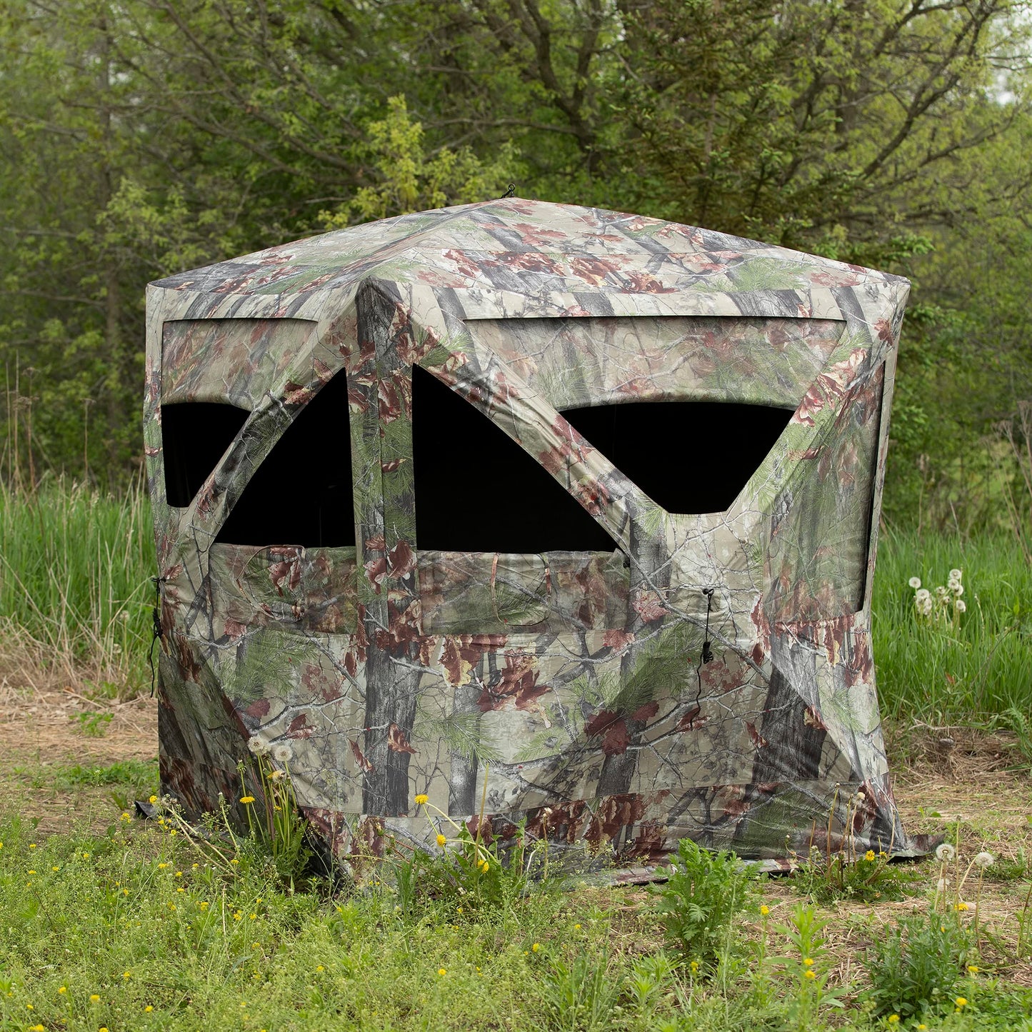 Barronett Big Cat Ground Hunting Blind, 3 Person Pop Up Portable, Backwoods Camo BC350BW