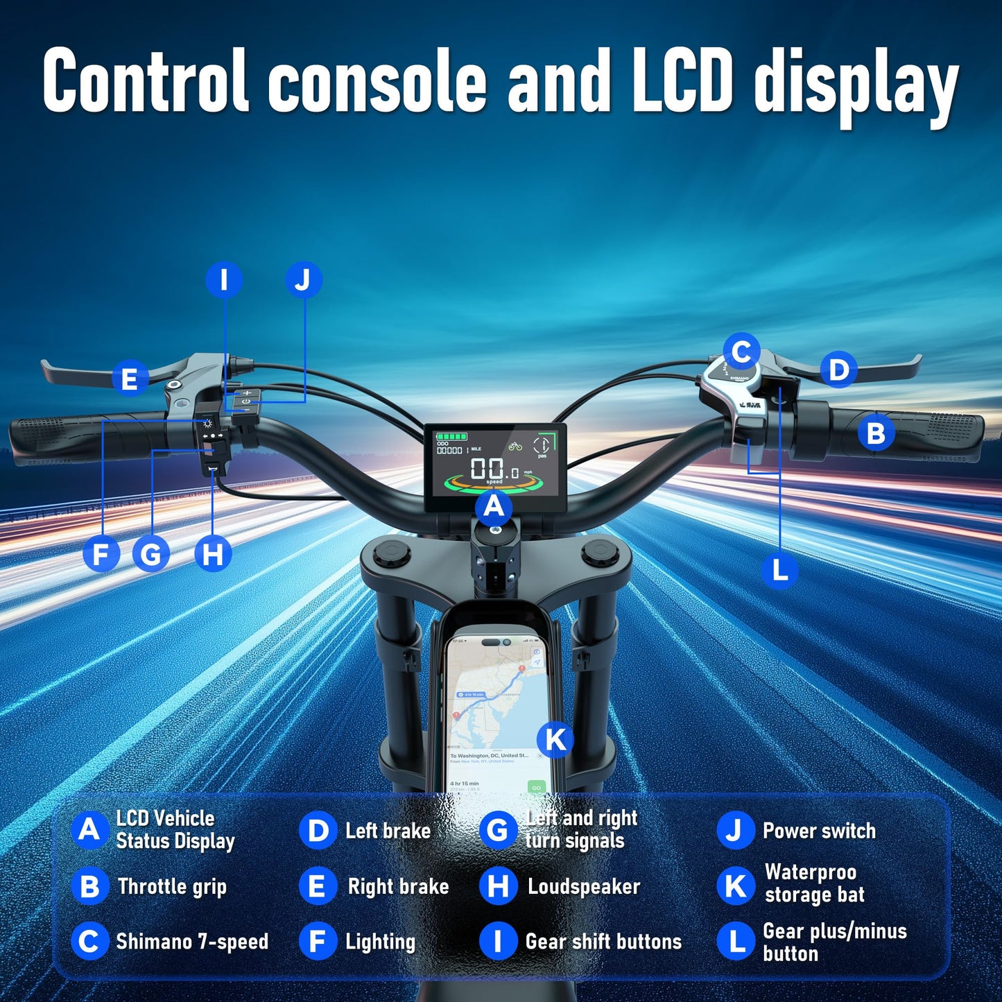 ZorixBike Electric Bike for Adults,48V 20AH - Peak Power 1500/3000W Brushless Motor Electric Bicycle - Max Speed 31-35MPH - Max 80 Miles Range - 20" x 4.0" Fat Tire Dirt EBike,R8-1500W