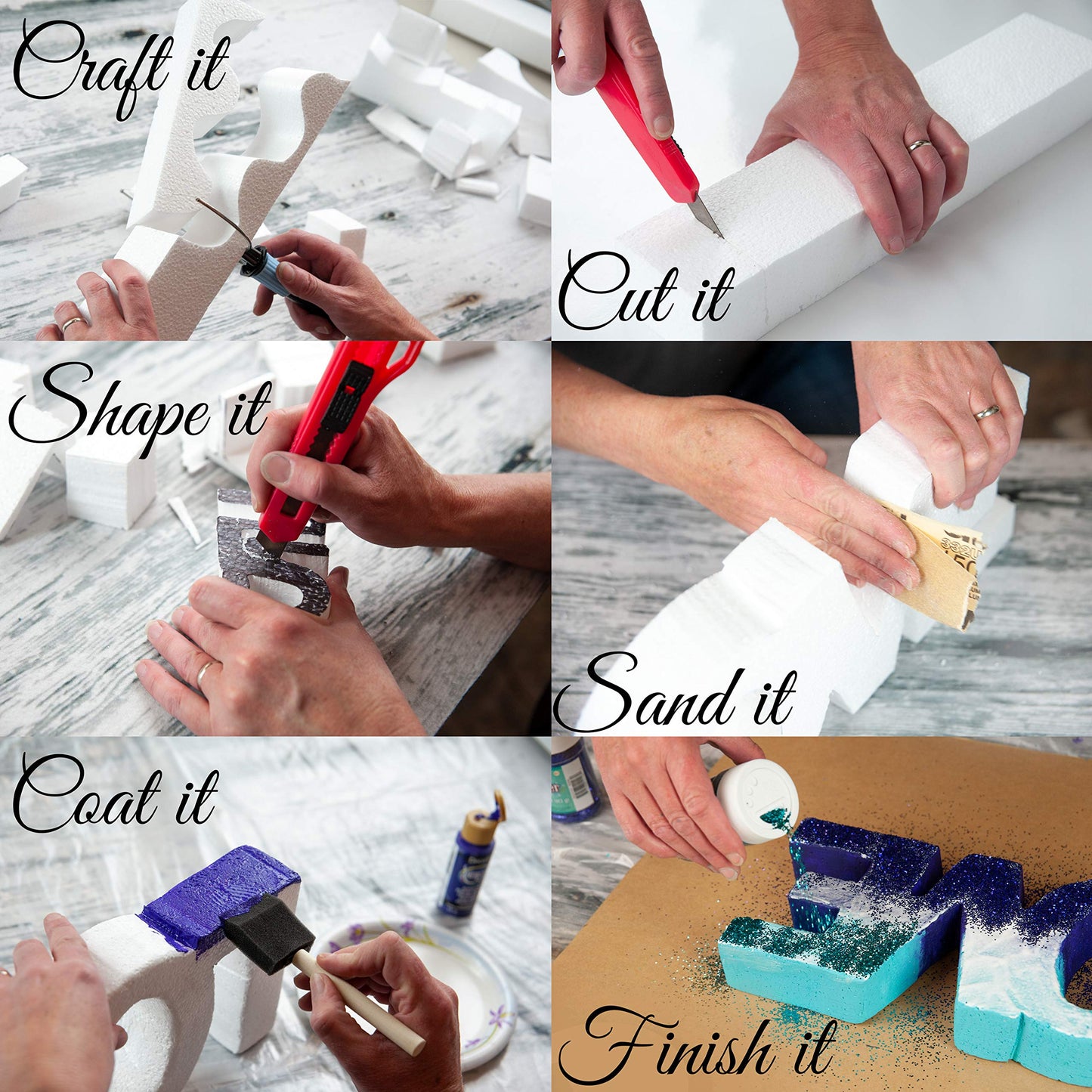 Silverlake 11x17x0.5 Craft Foam Boards for Styrofoam Sheet Projects (14-Pack)
