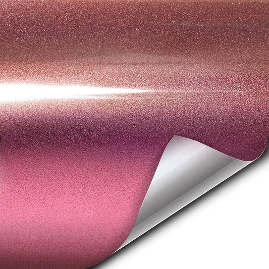 VViViD+ Gloss Metallic Rose Gold Vinyl Car Wrap Film Roll (100ft x 5ft)