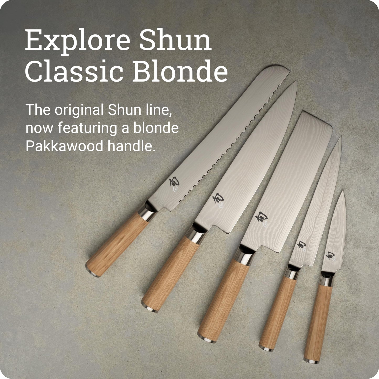 Shun Classic Blonde 8" Chef's Knife, Handcrafted Japanese Kitchen Knife for Professional and Home Chefs, VG-MAX Core with Damascus Stainless Steel Cladding, Pakkawood Handle