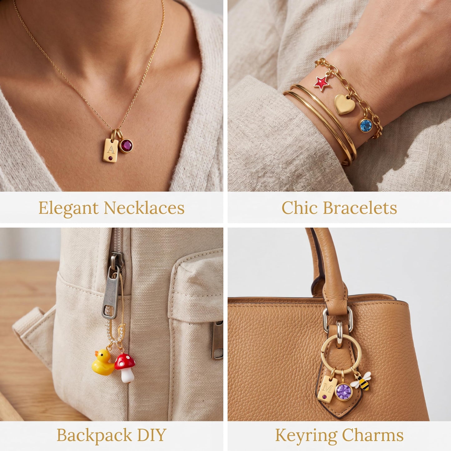 175 Pcs DIY Jewelry Making Kit with 26 Gold Alphabet Charms, 12 Birthstone Charms,12Natural Water Drop Stones, Necklace Bracelet Pendants, Brooches, Jewelry Box & Complete Craft Accessories for Girls Women, Gift for Mother’s Day Birthday Christmas