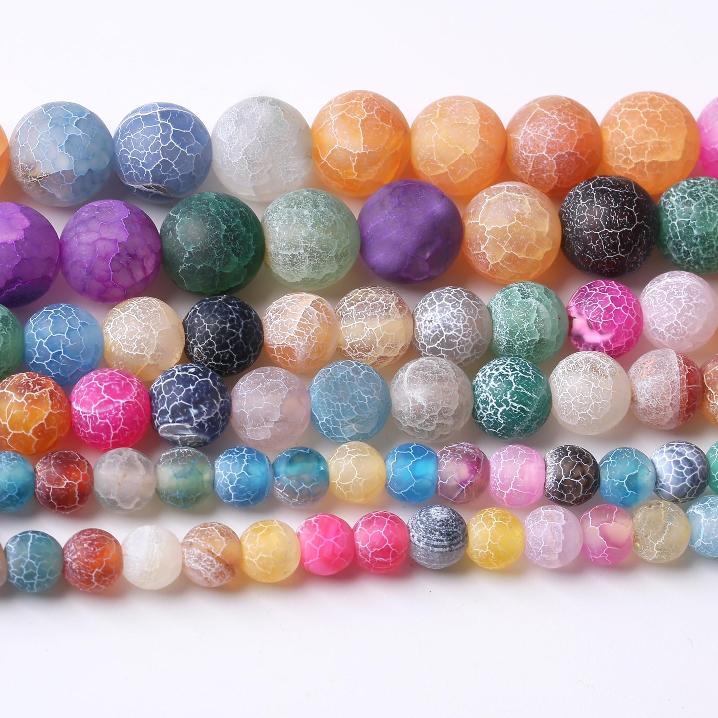 Purple Weathered Agate Stone Beads Gemstone Round Crystal Energy Jade Stone Beads for Jewelry Making DIY Bracelet Necklace 1 Strand 15.5inch 35PCS 10MM