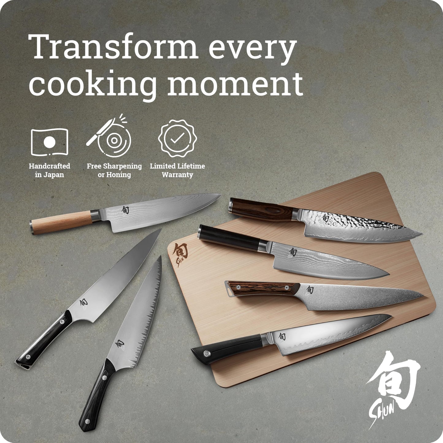 Shun Classic Blonde 8" Chef's Knife, Handcrafted Japanese Kitchen Knife for Professional and Home Chefs, VG-MAX Core with Damascus Stainless Steel Cladding, Pakkawood Handle