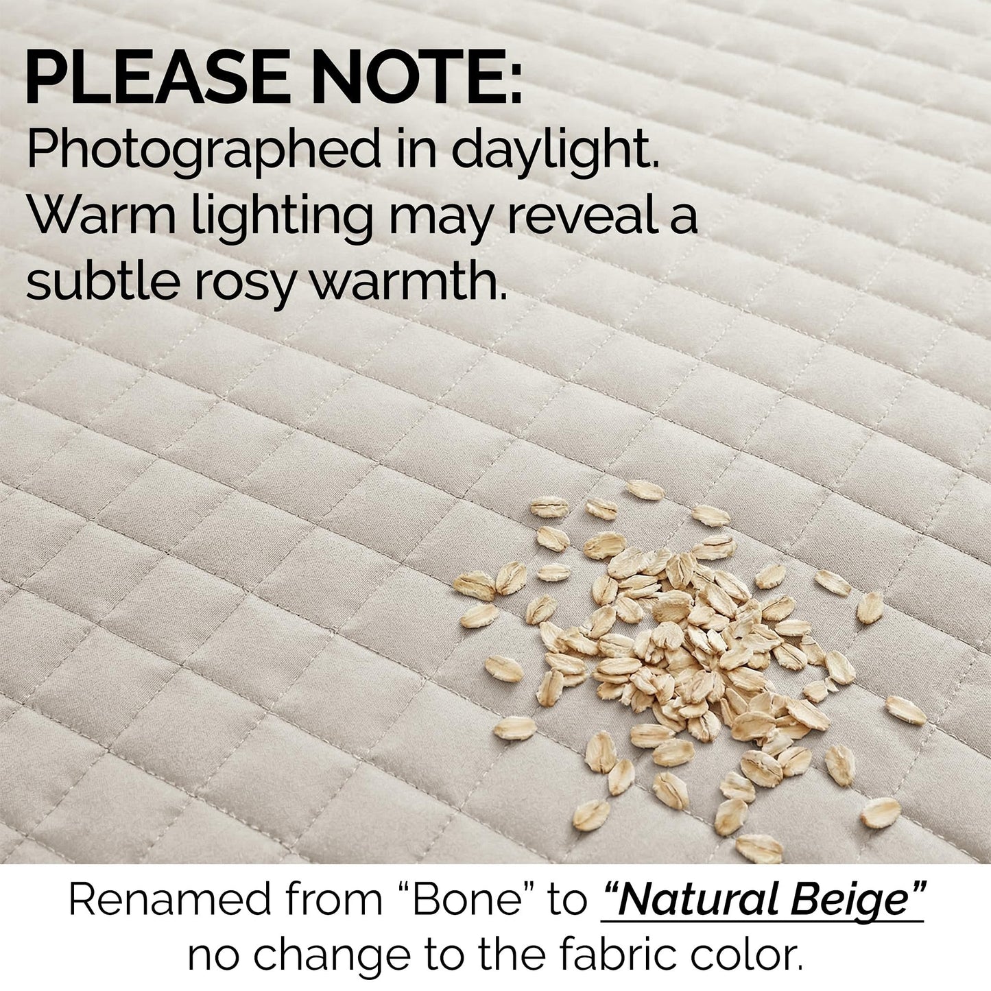 Southshore Fine Living, Inc. King Quilt Bedding Set, Quilted Coverlet Bed Spread for California Kings, Luxury Bedding King Size Quilt Bedding Set, Lightweight Quilted Bedspread w/Shams, Natural Beige