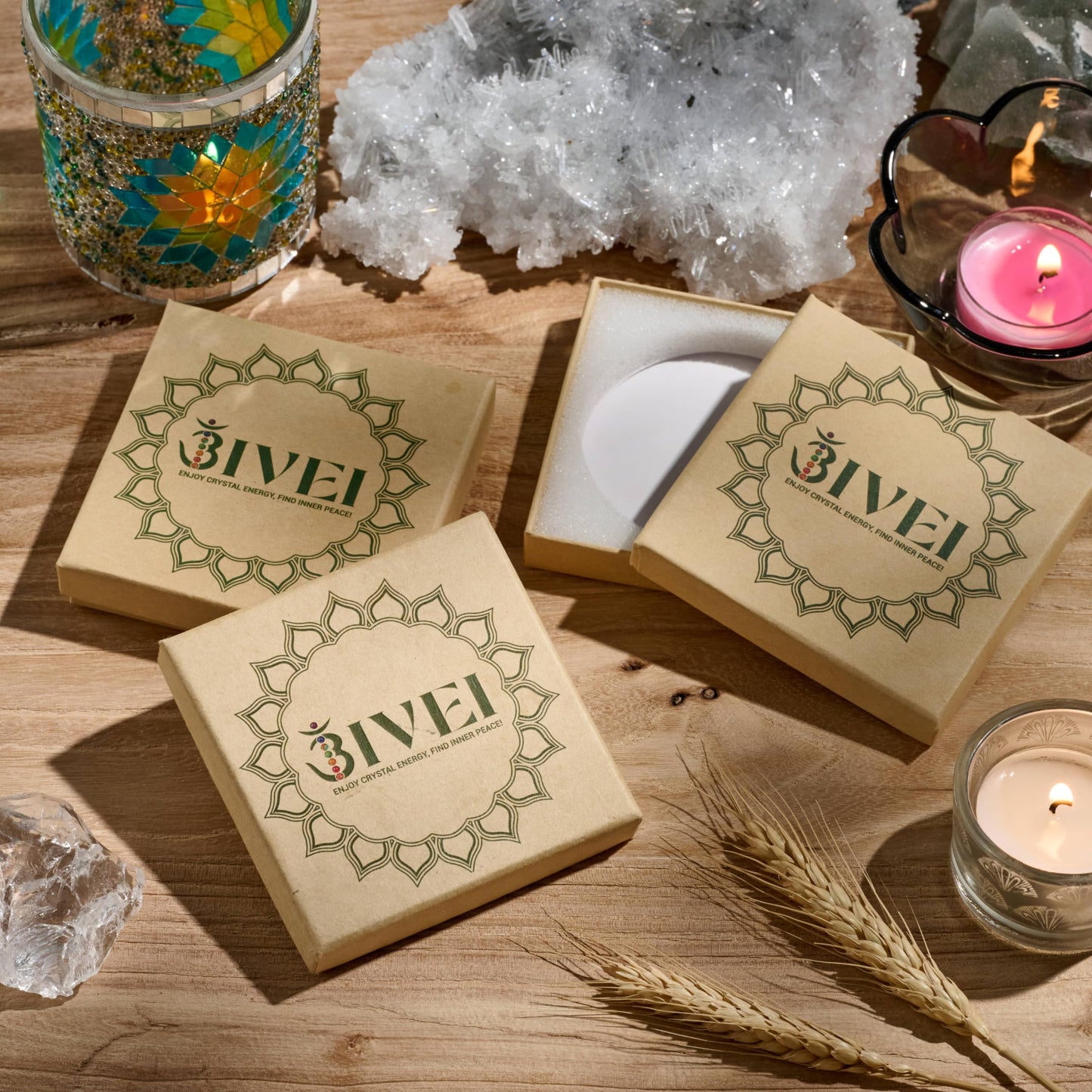 Bivei 8mm Natural Lava Rock Stone Bracelets for Men, Healing Crystal Essential Oil Diffuser Beads Bracelet Chakra Yoga Energy Anxiety Gemstone Bracelet - 3 Layer