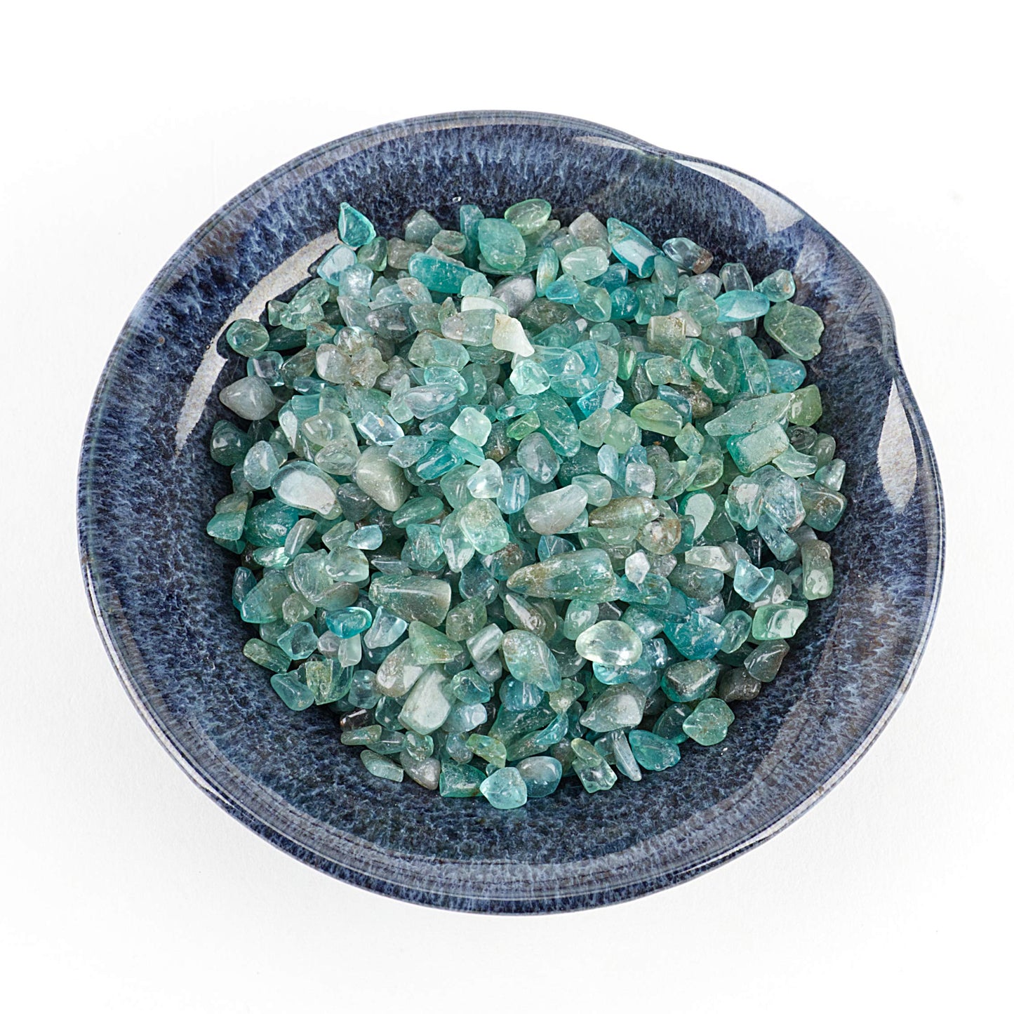 Cherry Tree Collection 1/2 Pound Polished Tumbled Gemstone Chips, Pebbles, Crystal Chips Bulk for Jewelry Making, Healing, Plants, Succulents, Aquariums, Decoration, Chakra (Apatite)
