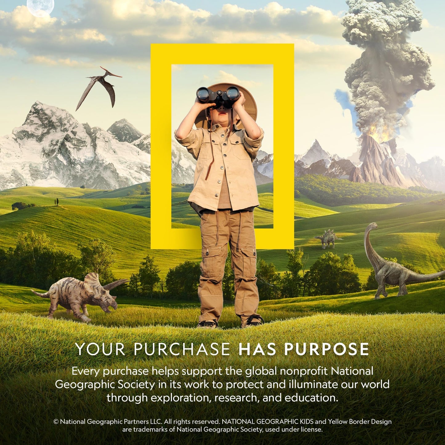 National Geographic Light Up Terrarium Kit for Kids - Build a Dinosaur Habitat with Real Plants & Gemstones, Science Kit, Dinosaur Toys for Kids (Amazon Exclusive)