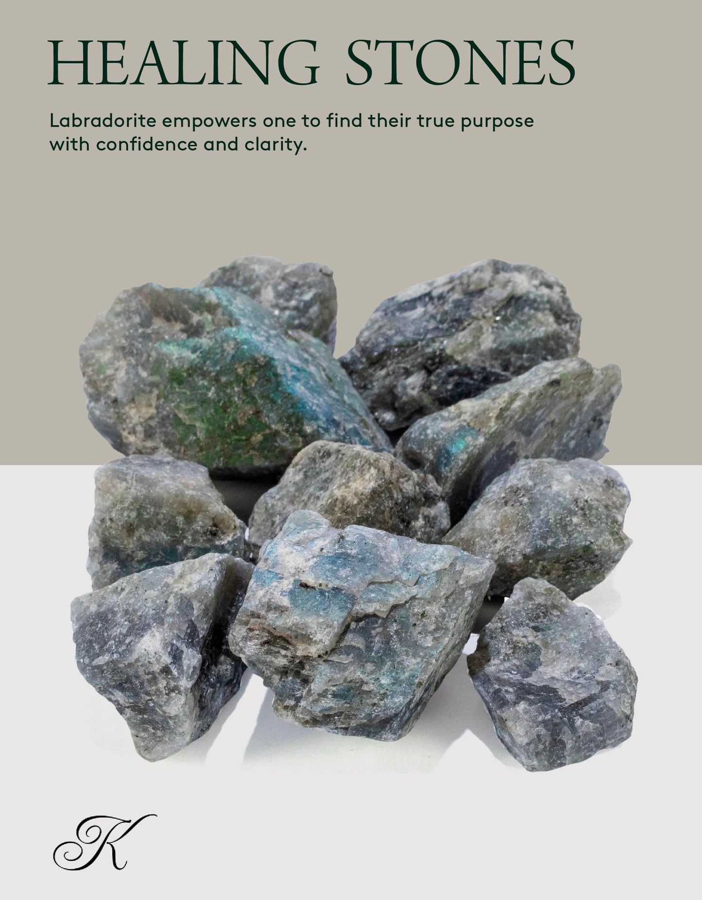 KALIFANO Rough Labradorite 10 Stone Bulk Bundle with Healing & Calming Effects - AAA Grade High Energy Raw Labradorita - Reiki Crystal Used for Rock Tumbling and Lapidary (Family Owned and Operated)