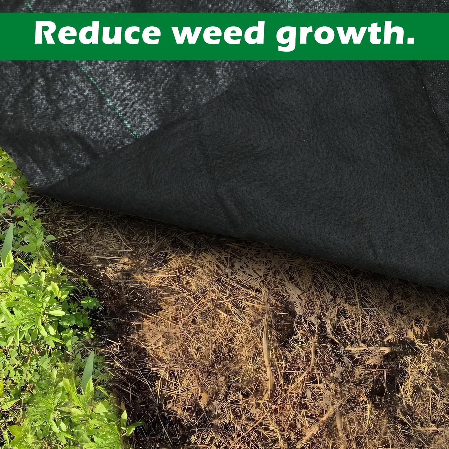 WAENLIR 5.8oz 3FT x 100FT Heavy Duty Landscape Fabric Weed Barrier Premium Woven Ground Cover Roll, UV Resistant&Tear-Proof, Ideal for Garden Beds, Walkways, Patios, Greenhouses, Outdoor Landscaping