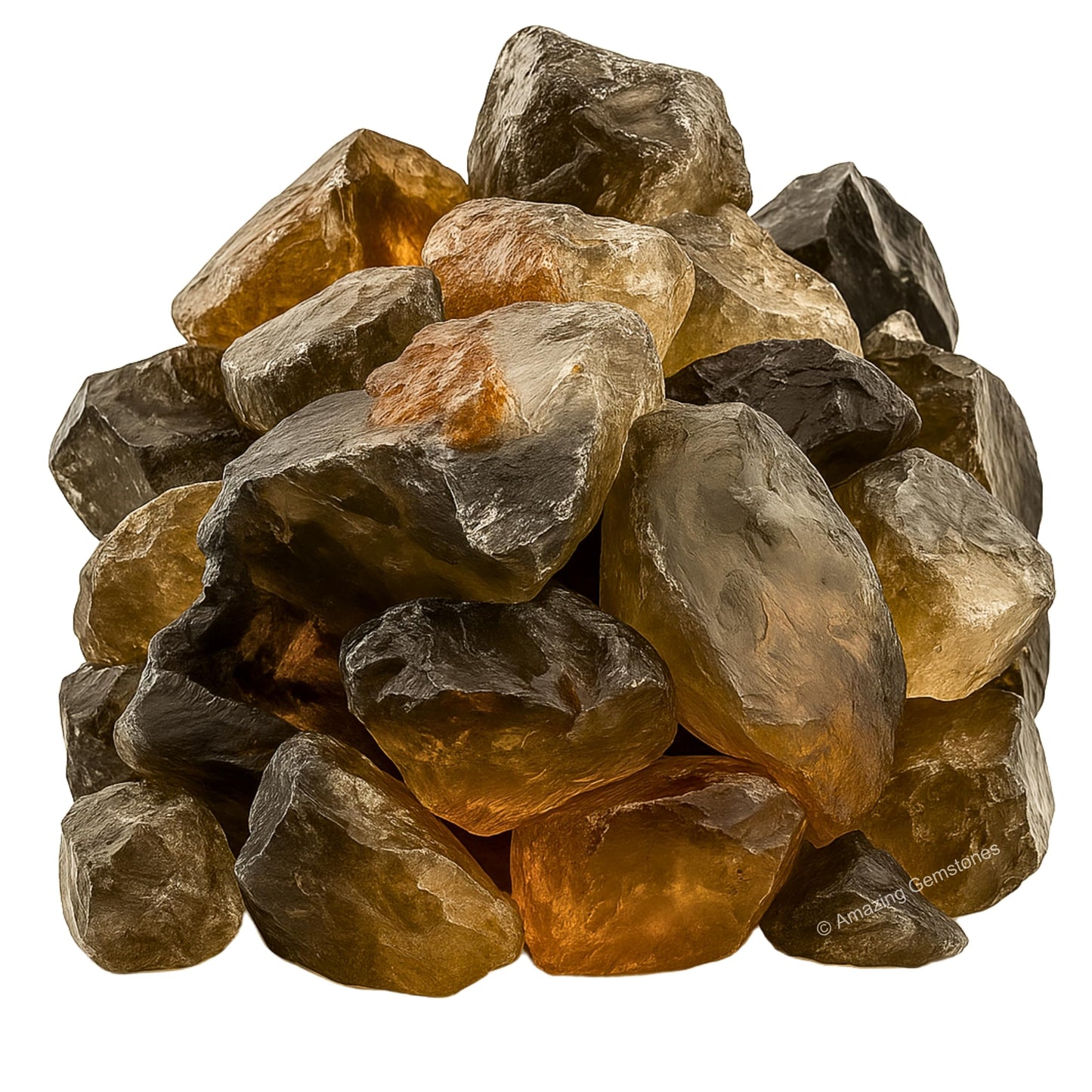 Amazing Gemstone Smoky Quartz Raw Crystals and Healing Stones, Natural Rocks for Tumbling and DIY Raw Stones and Crystals (1 Piece)