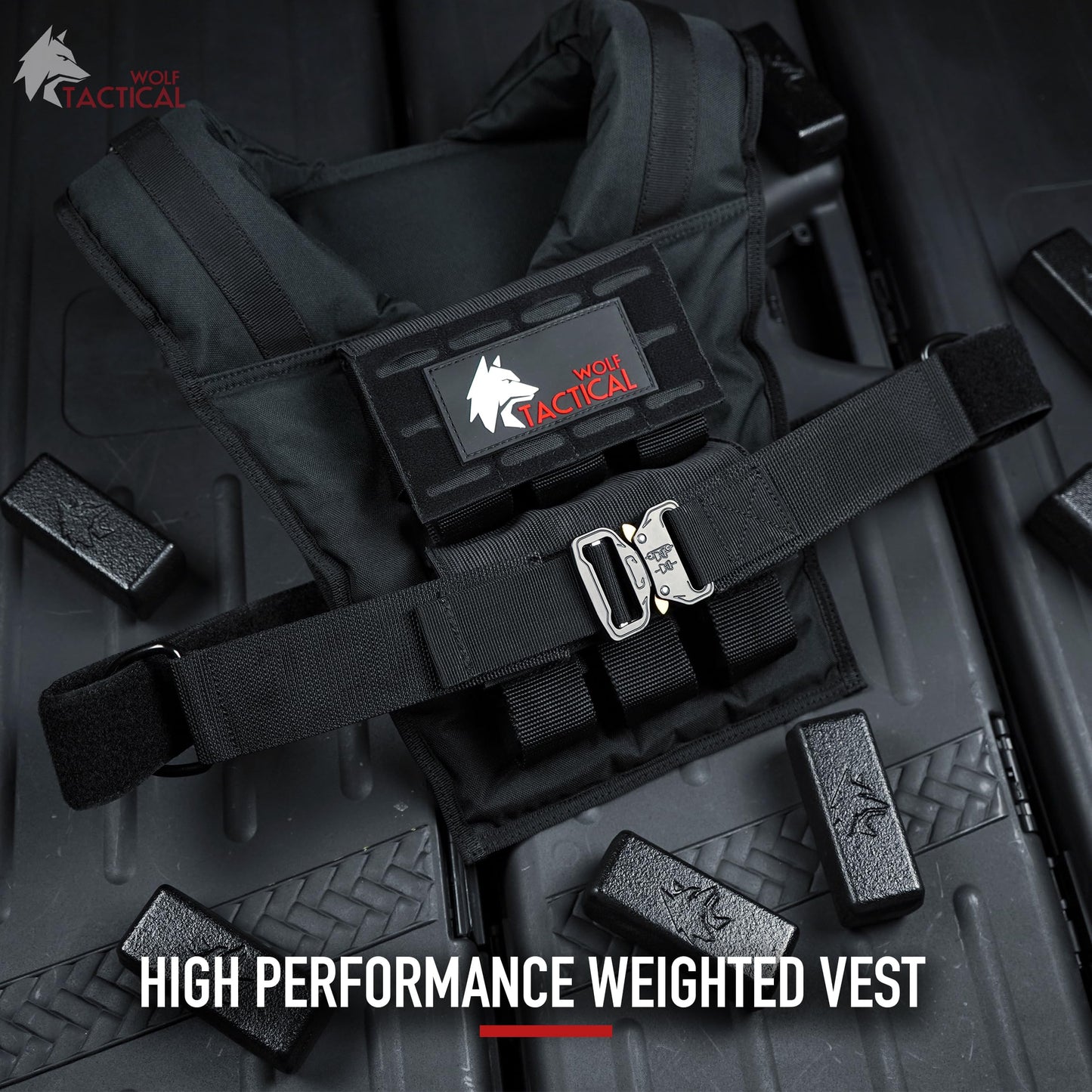 Wolf Tactical Men Weighted Vest - 35 LB Strength Training Tactical Weight Vest Tan