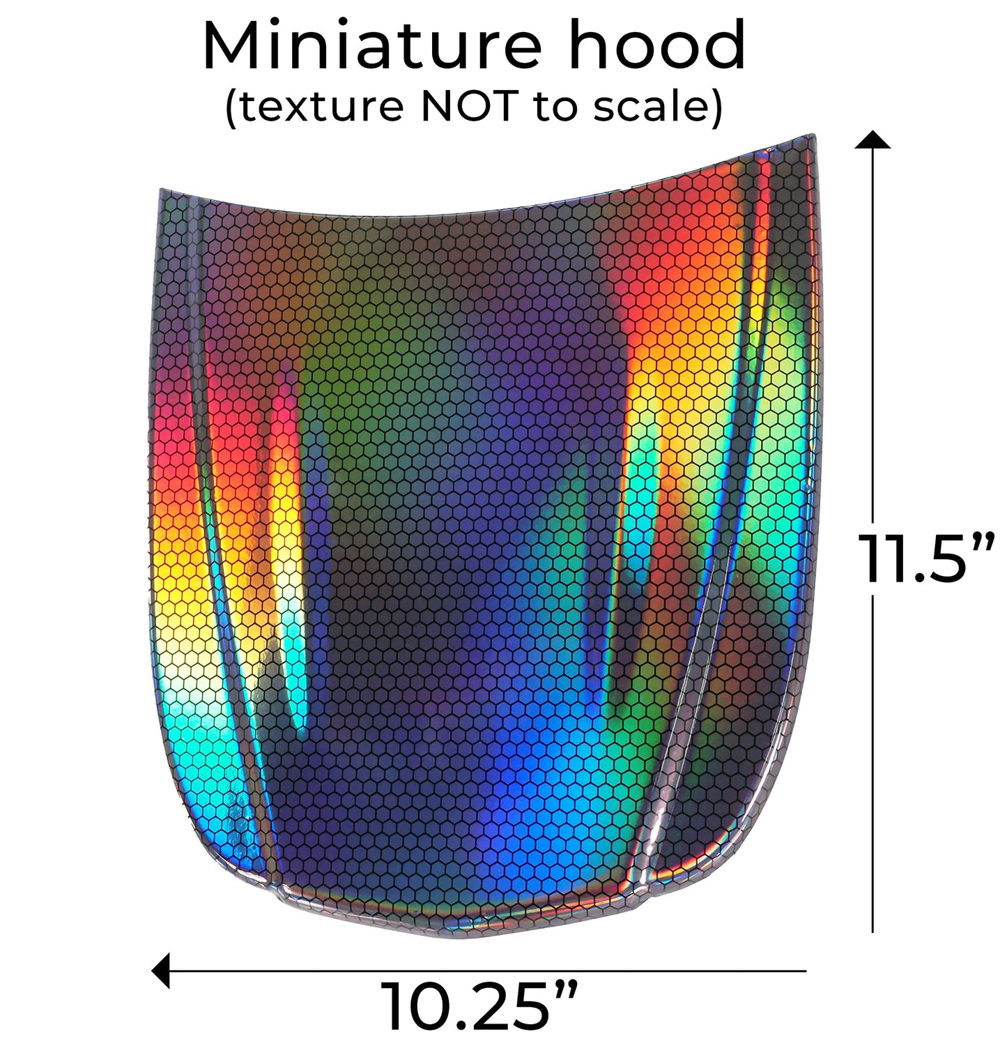 VViViD Full Car Wrap Bundle Gloss Black (50ft x 5ft) and Hex Holographic Chrome (3ft x 5ft) - M0