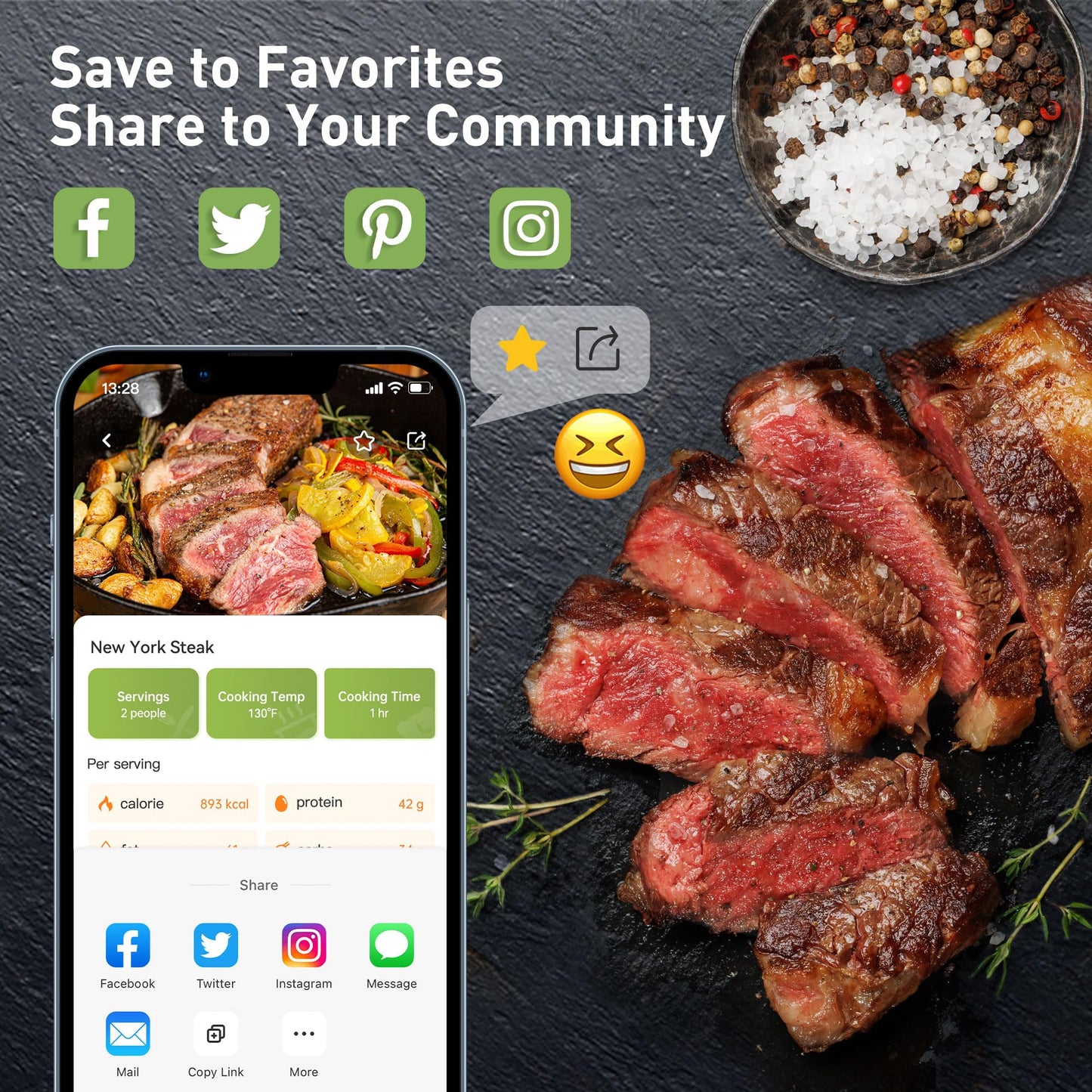 KitchenBoss Wifi Sous Vide Cooker: Sous Vide Machine Ultra-quiet 1100W Precision Cooking Machine Built-in TFT Recipes, IPX7 Waterproof Immersion Circulator Precise Temperature Control, Carbon Black
