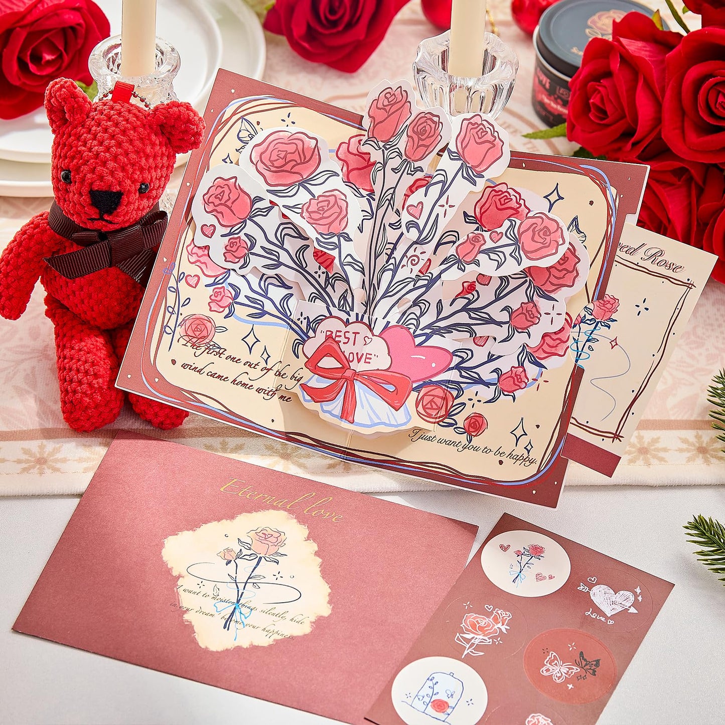 CCAENI Gift Set for Women Gift Basket for Her,Gifts Box for Girlfriend Wife Birthday Gifts for Women Heart-shaped Love Gift Wedding Engagement Anniversary Romantic Gifts