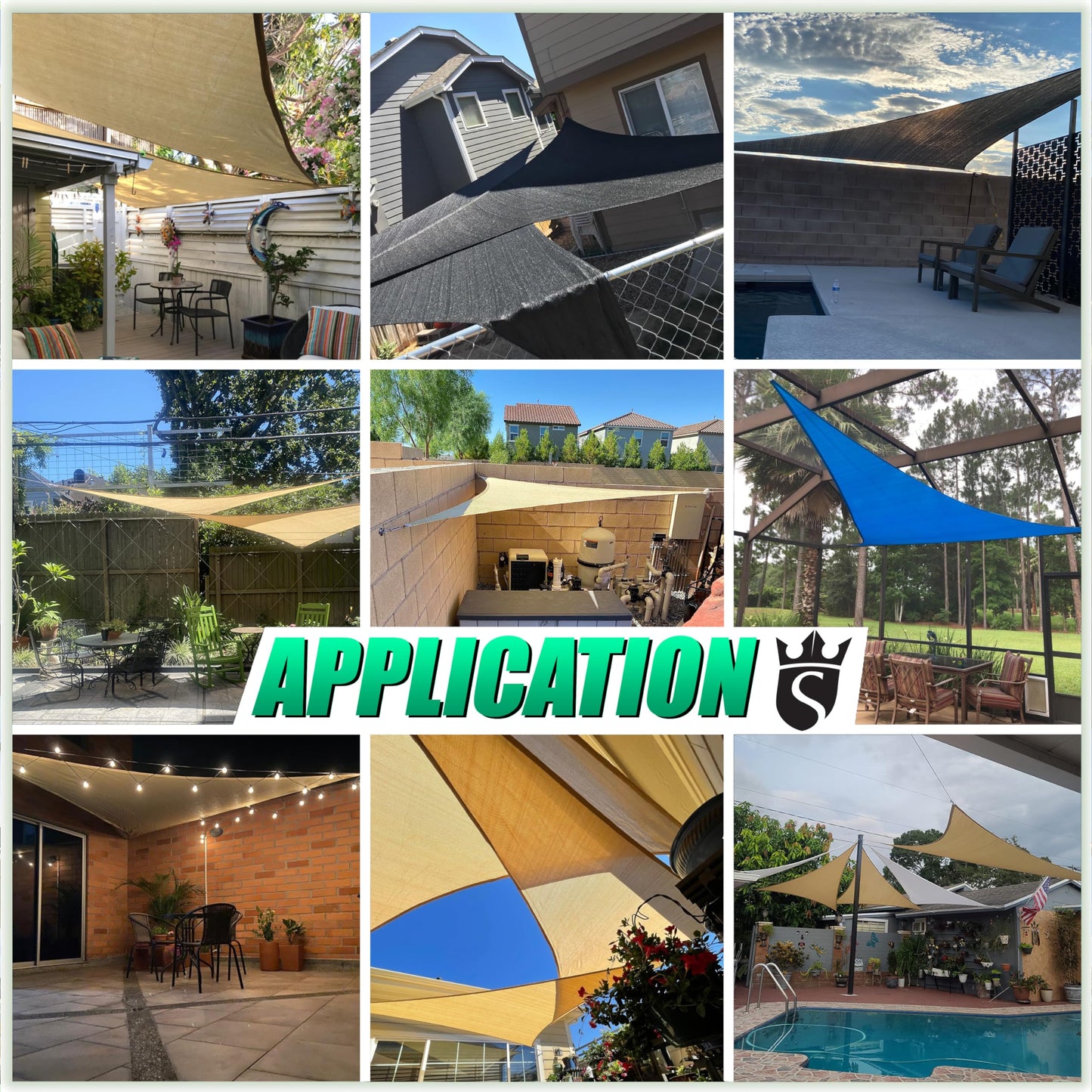 Royal Shade Beige 12' x 16' Sun Shade Sail Rectangle RSTAPRN1216-200GSM - Pergola Shade Sails Canopy for Patio - Canopy Mesh Fabric UV Block - Commercial Heavy Duty (We Make Custom Sizes)