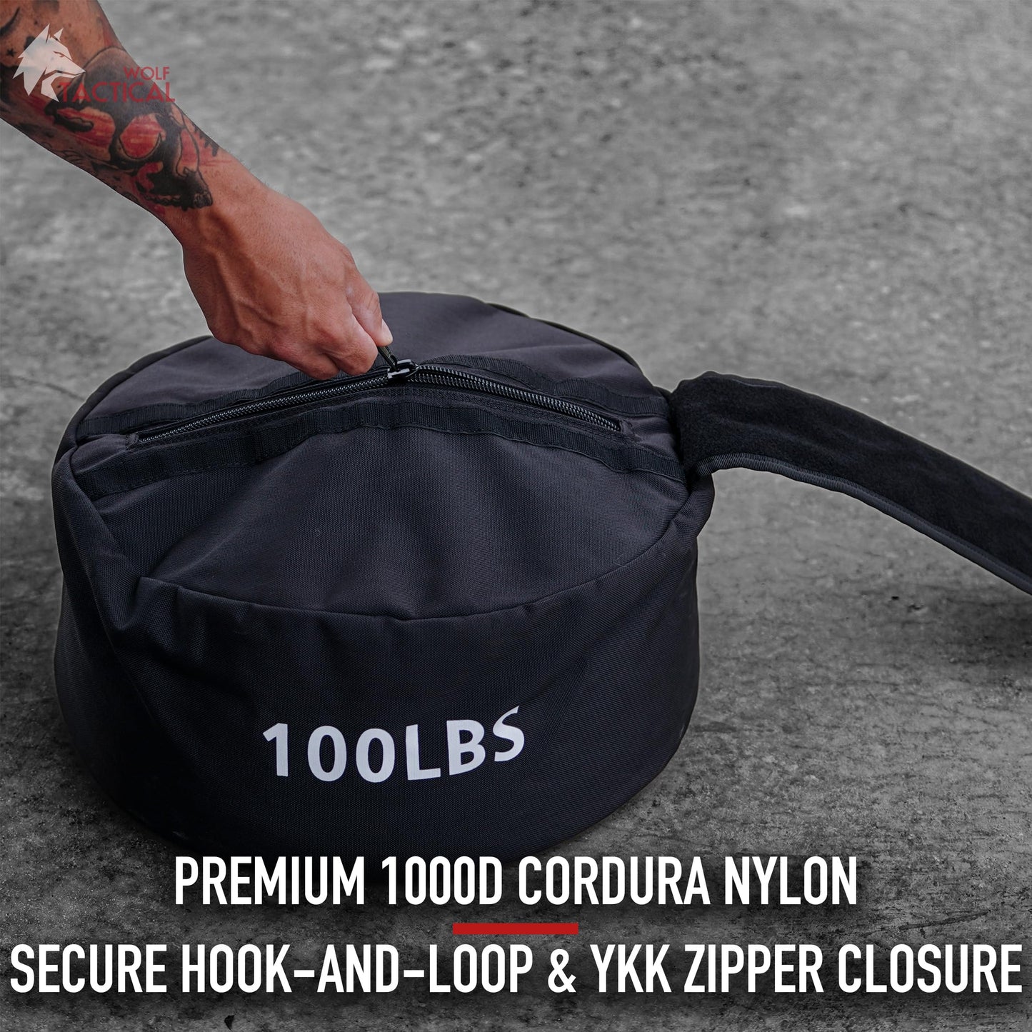 WOLF TACTICAL Sandbag Workout Bag Sand Bags for Weight Training Workout Sandbag Fitness Sand Bag (100 LB)