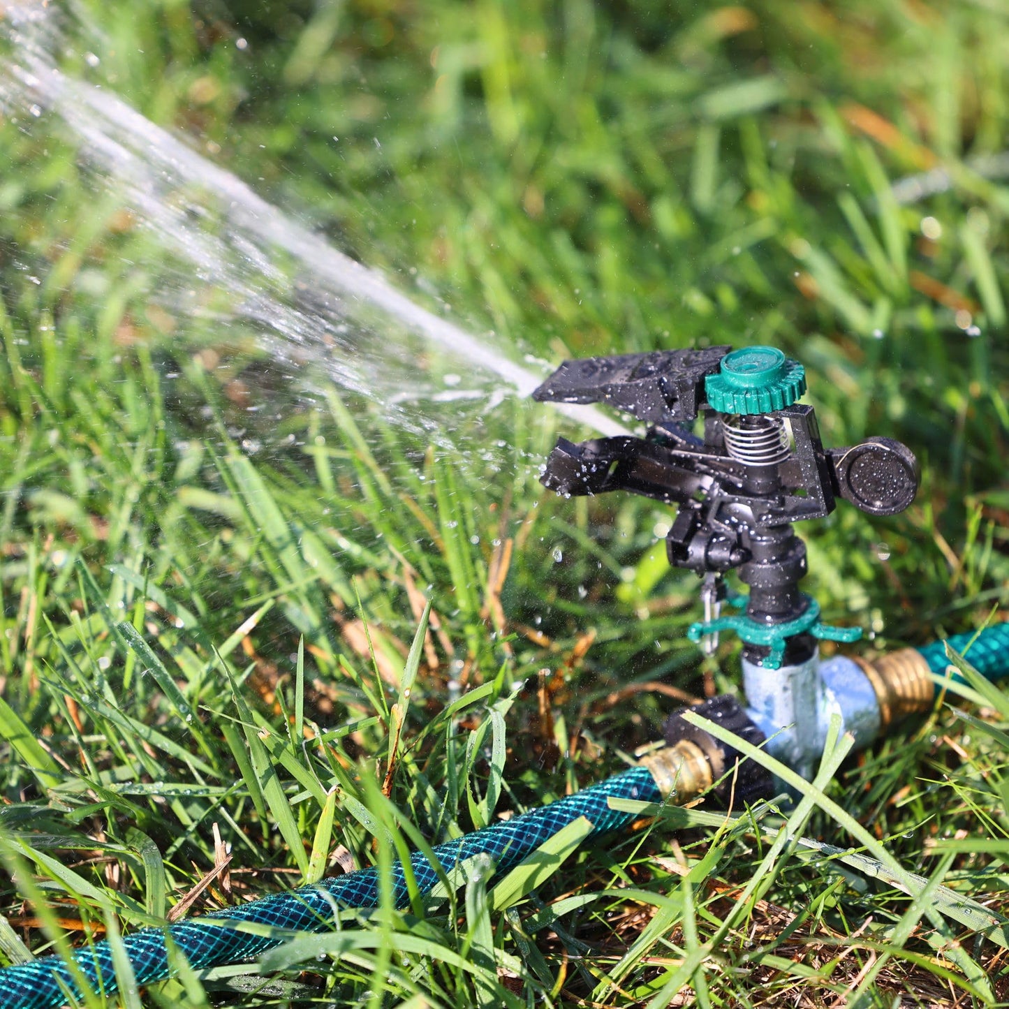 Melnor 65176AMZ Pulsating Sprinkler Dual Pack with Metal Spike