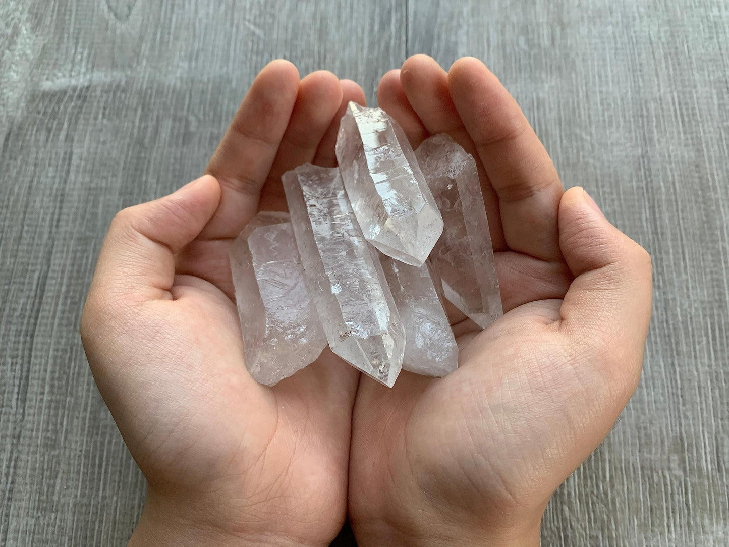 WHOLESALE Raw Clear Quartz Points, Natural Clear Quartz Points, Clear Quartz Points Healing Crystals (Clear Quartz Points, 1 Pound)