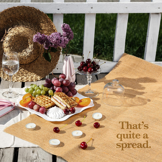 Burloptuous 40" x15 Feet Gardening Burlap Roll - Multipurpose Natural Burlap Fabric, High Density Jute Fiber Material for Decorations, Center Pieces for Home, Rustic Party Décor