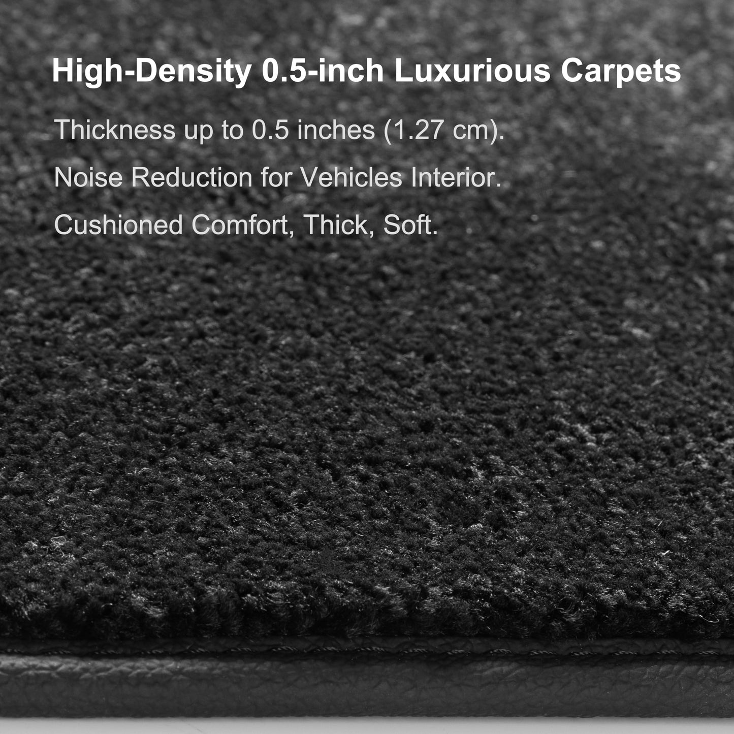 WENNEBIRD Superior Carpet Floor Mats for 2018-2024 Audi A5 Sportback 4-Door (F5), 0.5-Inch Ultra-Thick, Noise-Reducing, All-Weather Waterproof Anti-Slip – 3-Pc Set