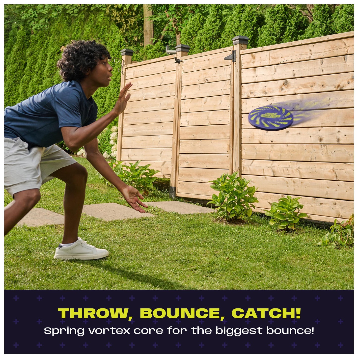 Aerobie Bounce Disc, Throwing Disc Toy for Kids, Backyard Toys & Outdoor Games for Adults & Family, Ages 5 & Up