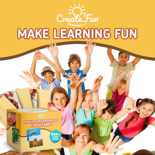 300 Noun Vocabulary Builder Flash Cards, Photo Cards with Learning Games and Teaching Materials for Speech Therapy, ESL, Preschool, Homeschool, Toddlers, Adults, Autism, Dementia, ABA, and Aphasia