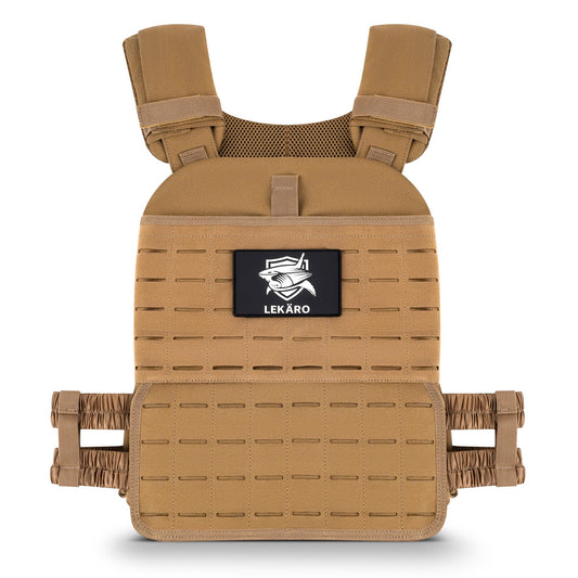 Adjustable Weighted Vest for Men Women – Tactical Vest for Rucking, HIIT & CrossFit, Fits 10x12 Plates, 600D Breathable Weight Vest & Exercise Vest for Strength Training, Weights Not Included