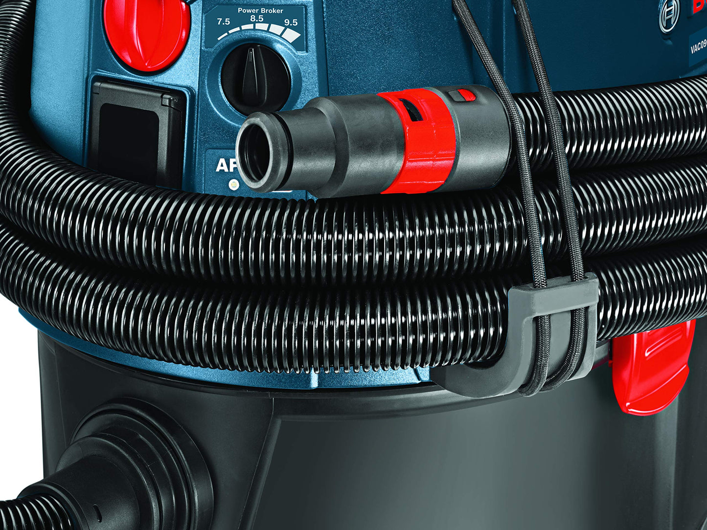 BOSCH VAC090AH Portable 9 Gallon Dust Extractor with Auto Filter Clean and HEPA Filter