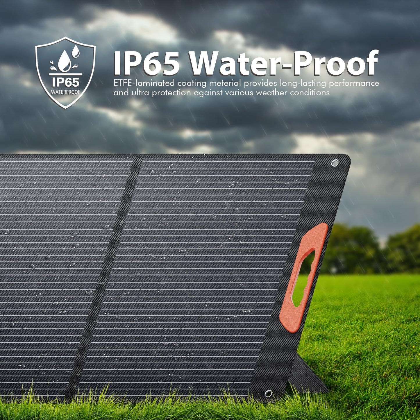 200W Portable Solar Panels for Power Station, 24% High Efficiency, 200 Watt Monocrystalline Foldable Solar Panel Charger with 5V USB/20V DC Output, Adjustable Kickstand for Camping, Off-Grid Living