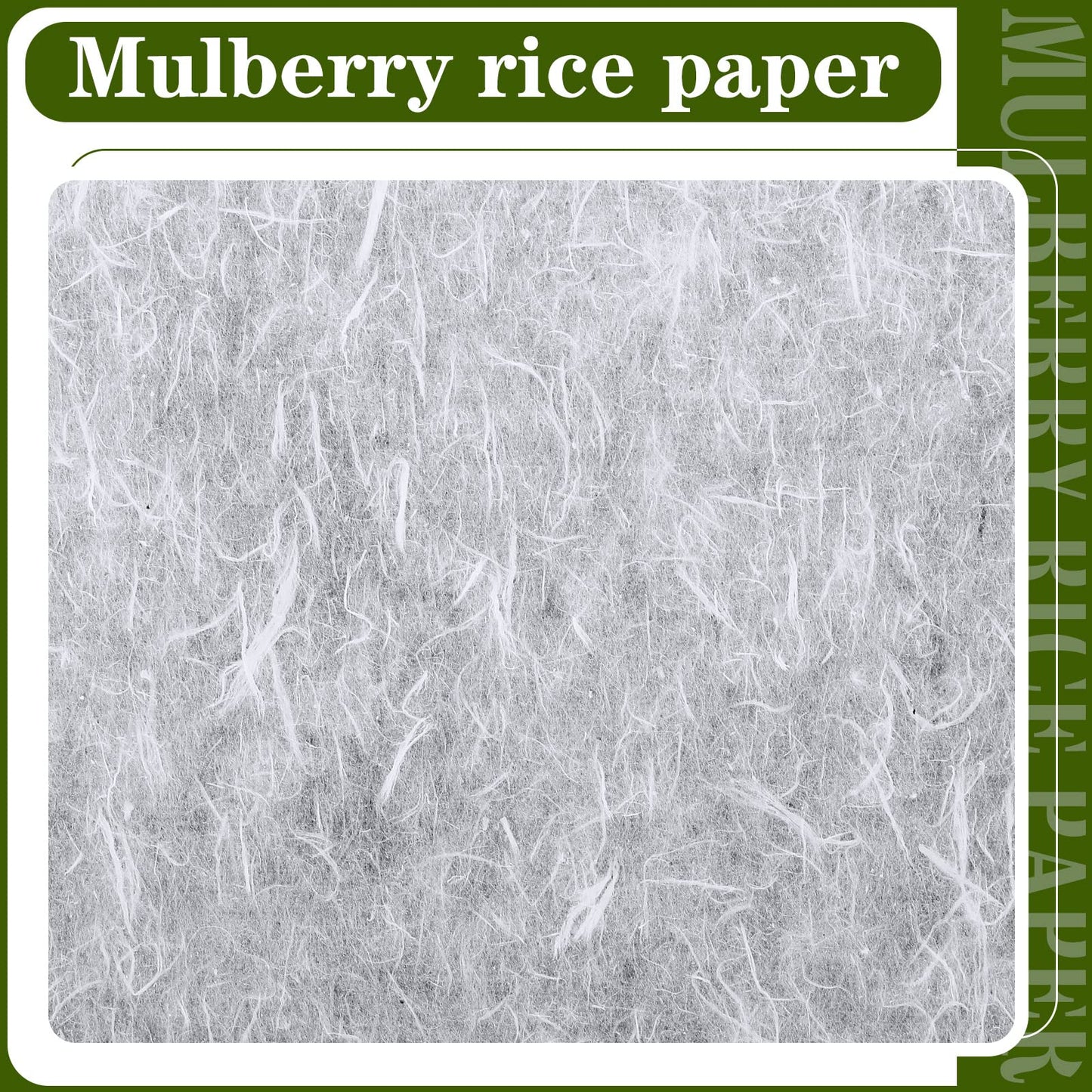 Geyee 2 Rolls 10.43 x 287.4 Inch of Mulberry Paper Traditional Handmade Rice Paper Decoupage Papers Roll Natural Decoupage Tissue Origami Roll for Crafts Gifts Windows