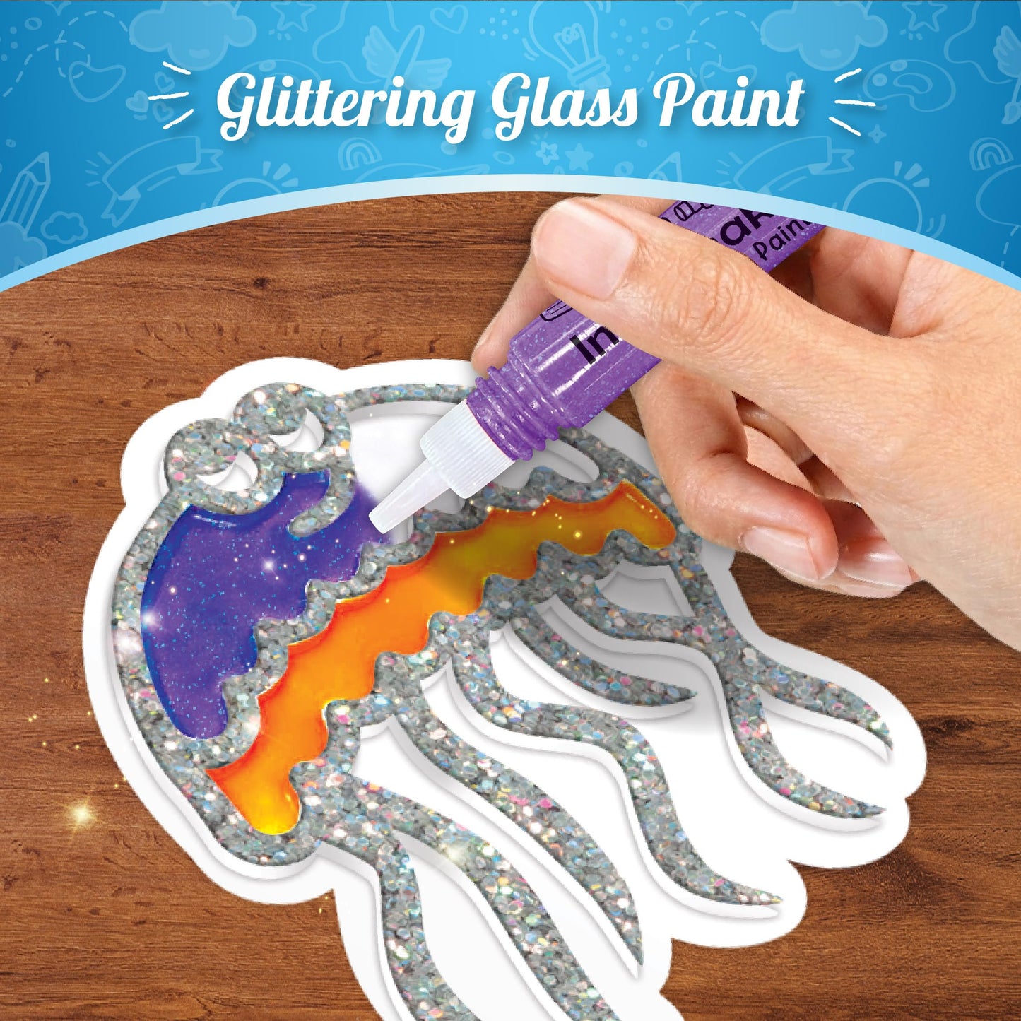 Imagimake DIY Jelly Stickers - Ocean | Gel Window Clings | Activities for Kids Ages 3-5 | Craft Kits for Kids Ages 4-8 | Painting Kit for Boys Ages 5-8 | 3,4,5,6,7 Year Old Girl Birthday Gift