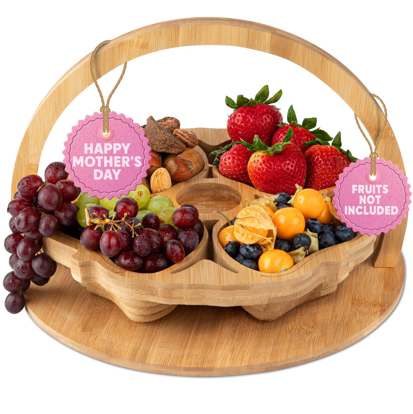 CherryPicked Christmas Holiday Thanksgiving Nuts and Dried Fruit Basket Gift, Valentines Gift Ideas for Edible Food Delivery for Co-Workers Friends Husband Wife