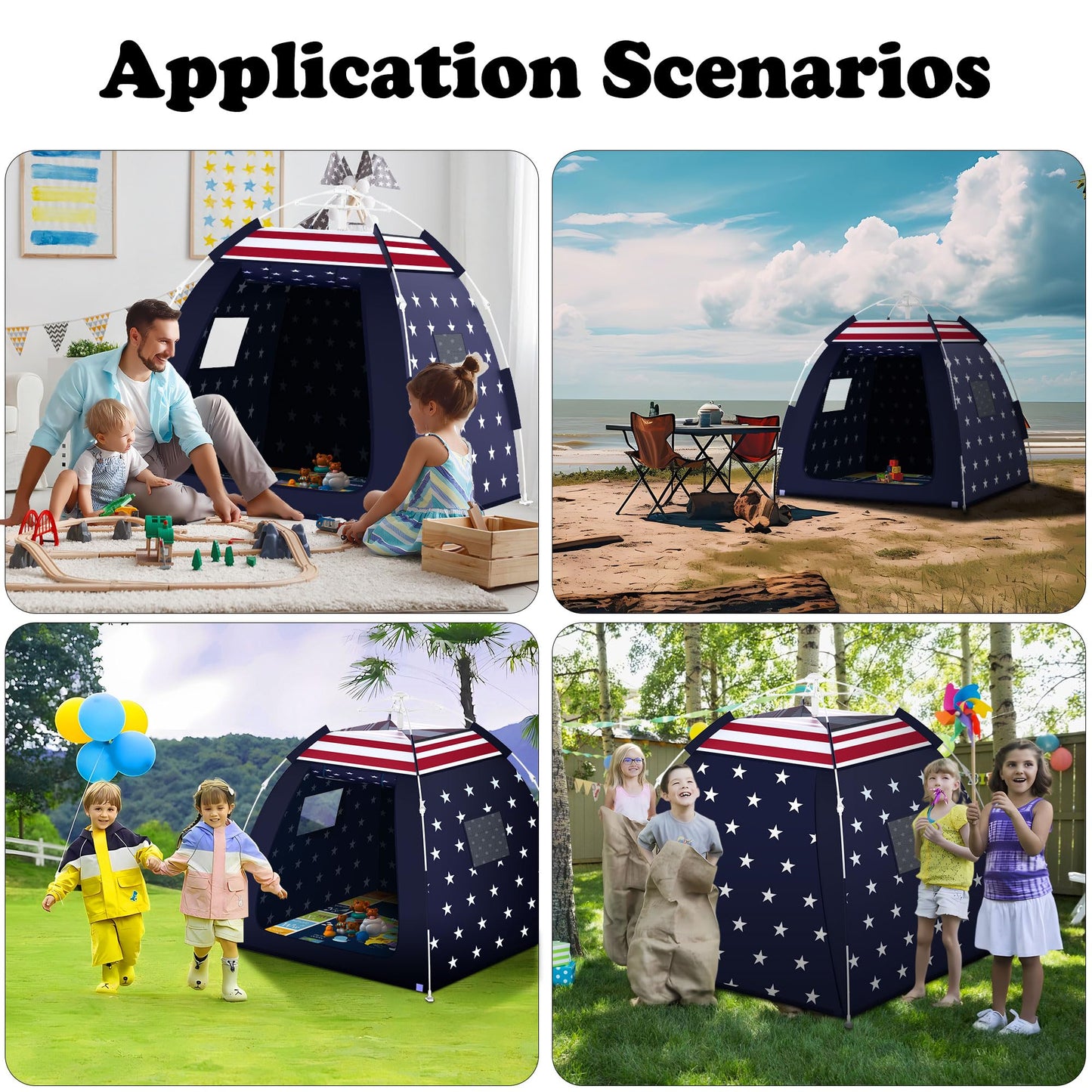 Outdoor Multi-Purpose Play House for Toddlers-Easy to Set up and Pop up Play Tent with Tunnel and Playhouse Kids Indoor Outdoor, Outdoor/Indoor Kid's Pop Up Play House, Gift for Toddlers(Star)