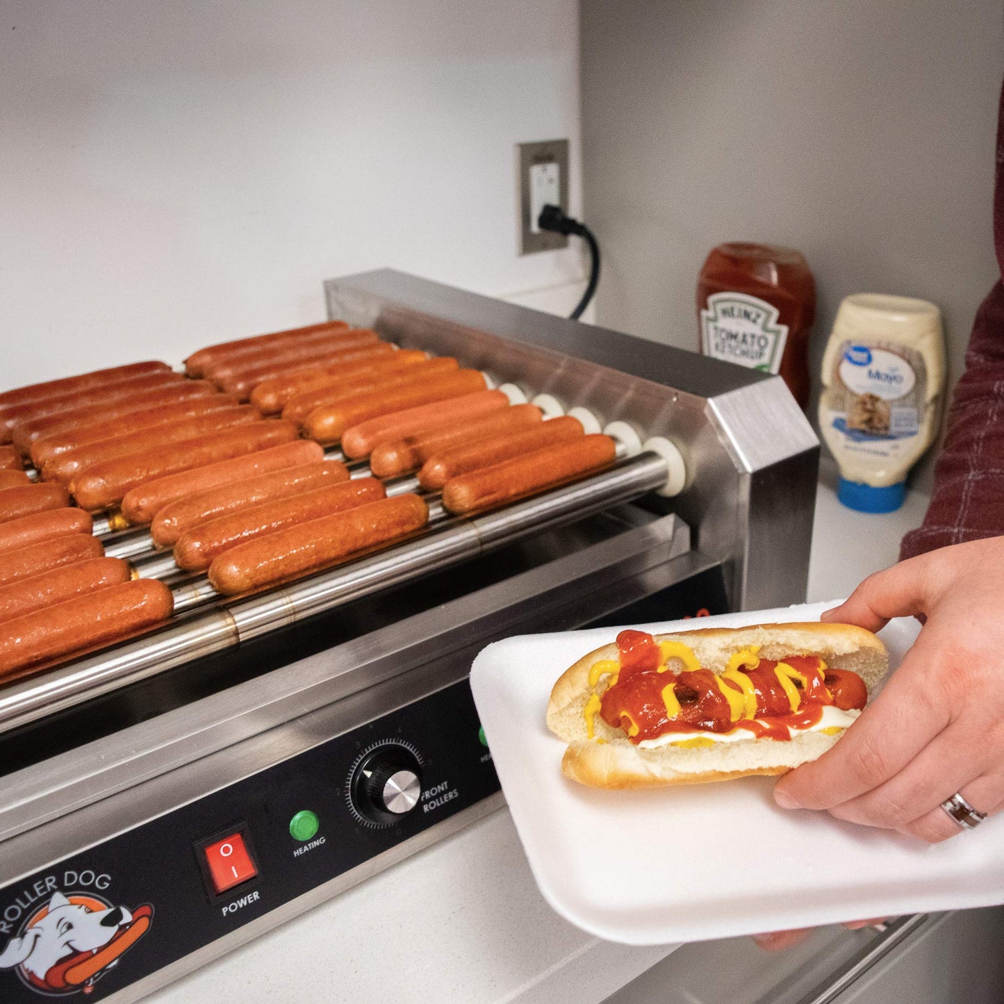 Roller Dog RDB30SS Commercial 30 Hot Dog Roller Grill Cooker Machine