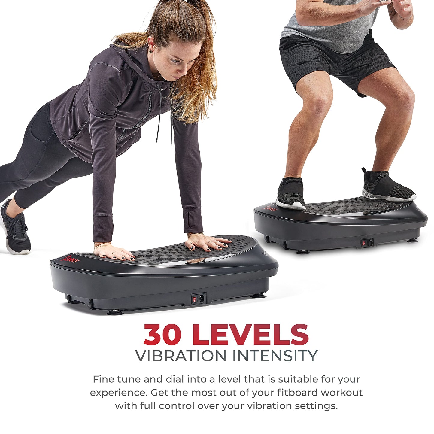 Sunny Health & Fitness 4D Vibration Plate Exercise Machine with Remote, Fitboard Vibration Plate Premium Total Body Shaker Platform for Toning, Sculpting & Recovery – SF-VP822058