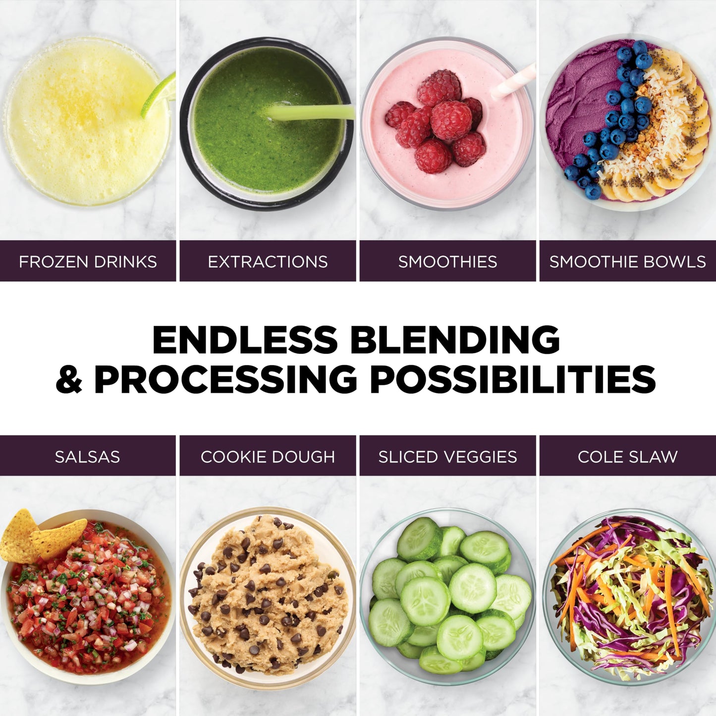 Ninja Kitchen System | All-in-One Food Processor & Blender | 8-Cup Bowl & (1) 24 oz. To-Go Cup BlendSense Tech | For Smoothies, Cookie Dough, Salsas, Cole Slaw & More | 1800 Peak Watt | Black | TB401