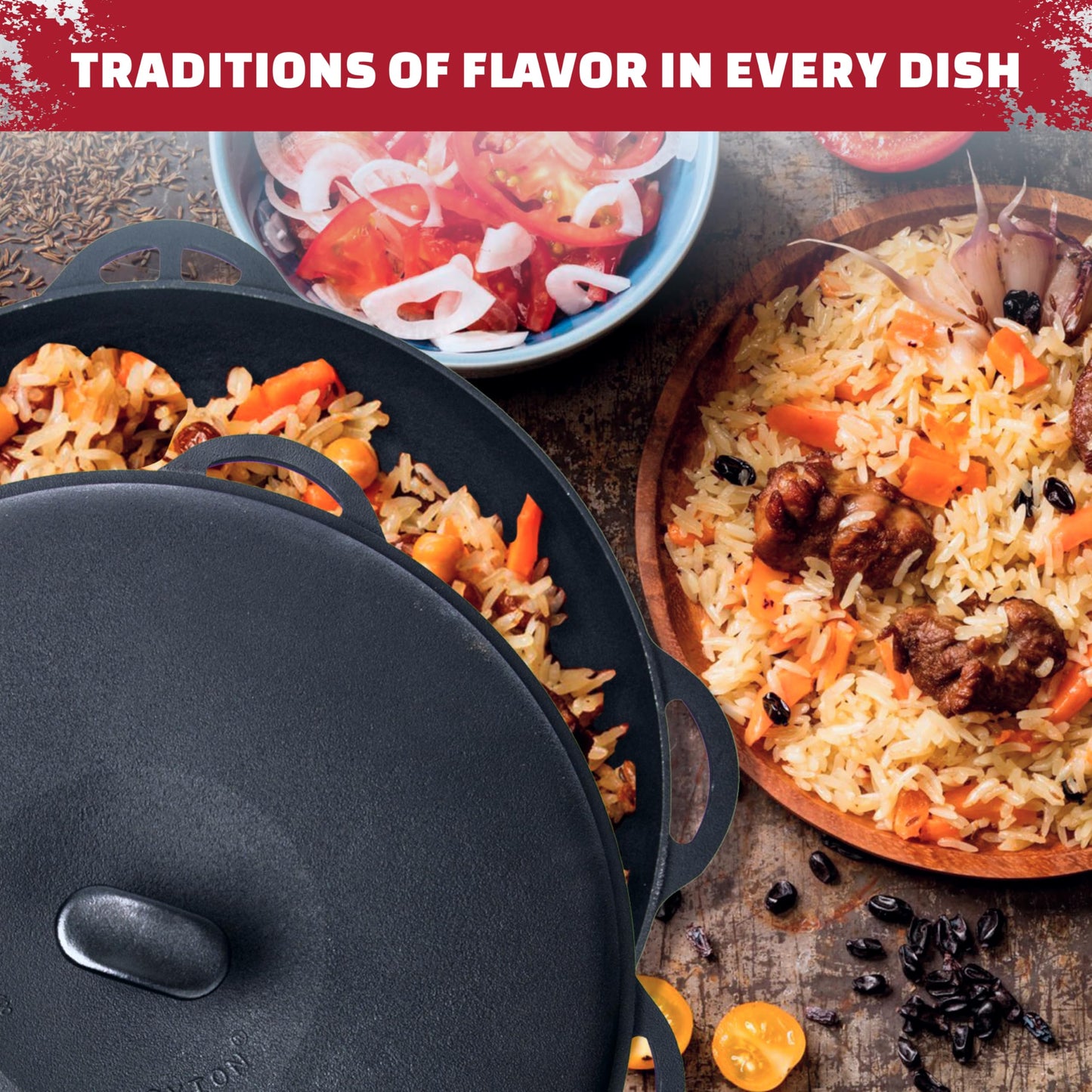 Dutch Oven Pot with Lid Syton 18 Quarts (17 L) - Camping Dutch Oven - Cast Iron Cookware Set - Uzbek Kazan Cast Iron – Premium Camping Cookware