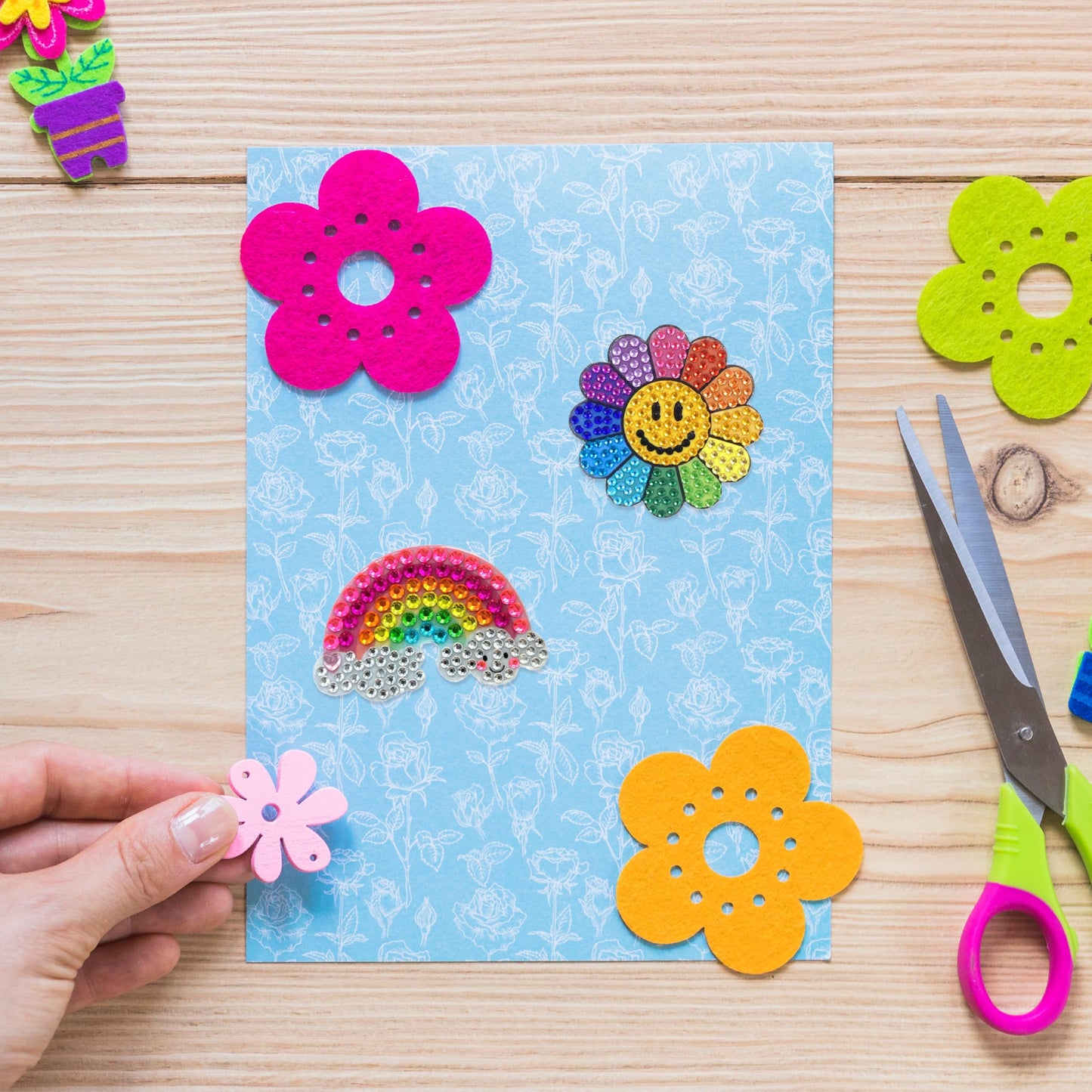 StickerBeans® Rhinestone Stickers – Care Bears 2 Sticker Pack, 2” x 2” Each, Unique Sparkly Cut-to-Shape for Collecting, Trading, Decorating Laptops, Phone Cases, Scrapbooks