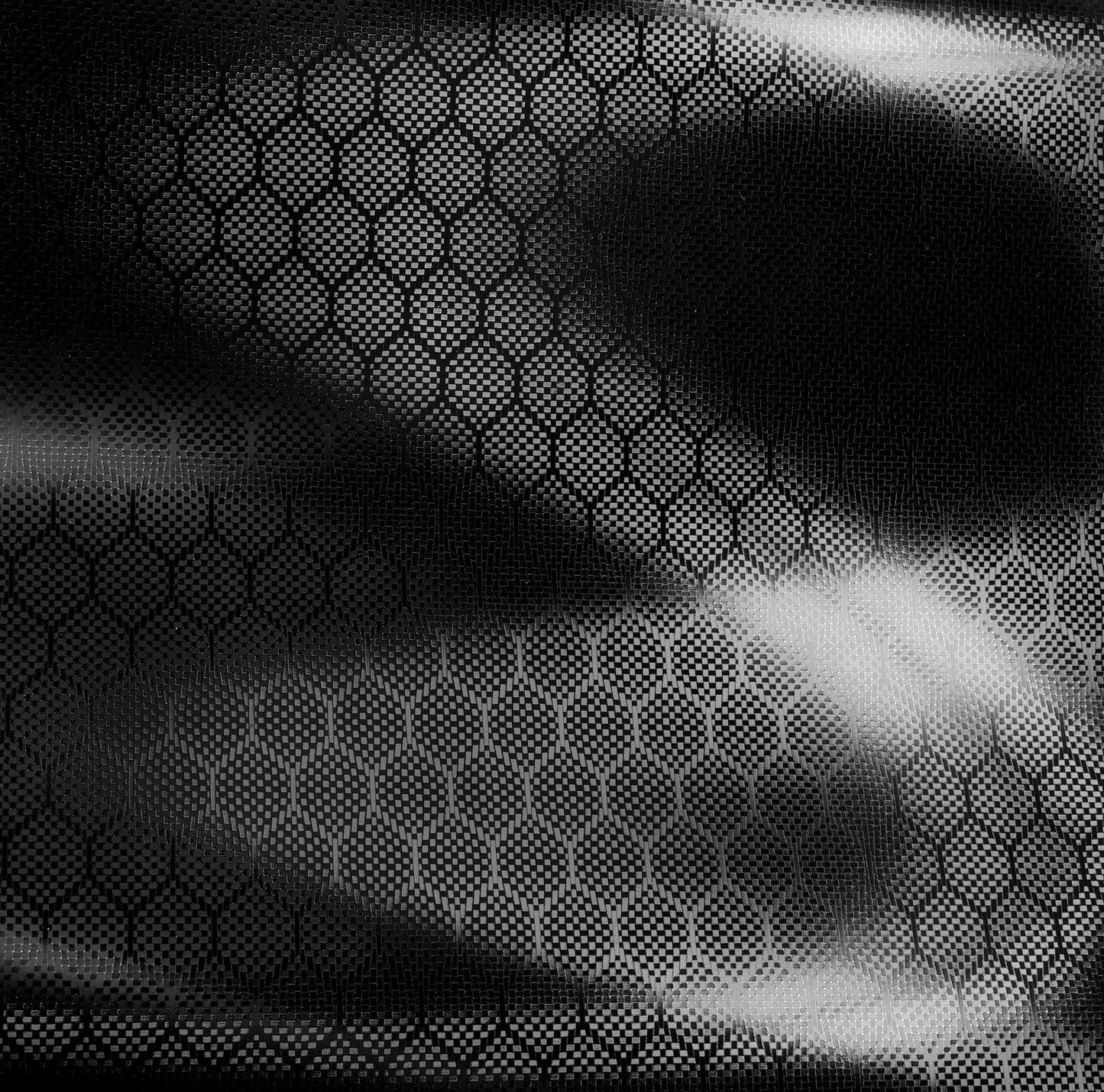 V2 Hex Carbon Black Vinyl Car Wrap (100ft x 5ft)
