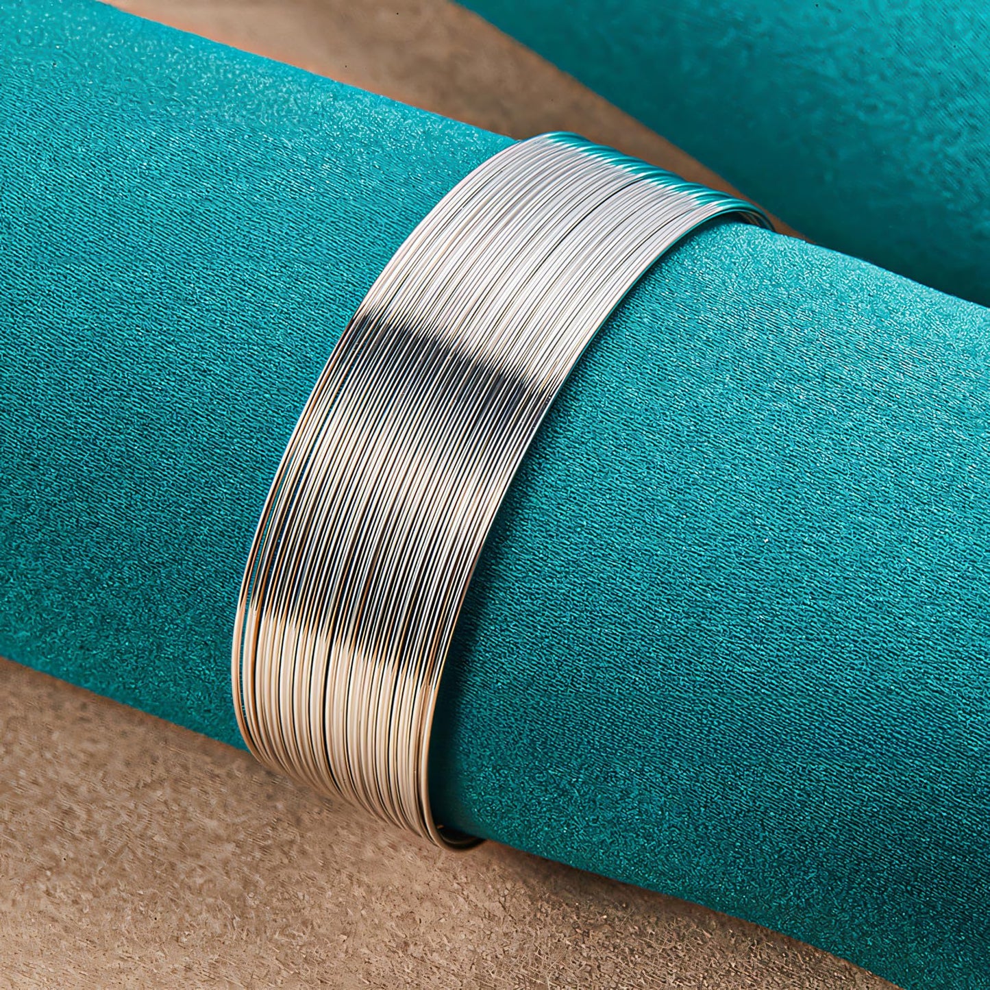 Handmade 925 Sterling Silver Bangle Bracelet For Women Wide Band Metal Wire Bangle Bracelets Chunky Cuff Bangles Simple Silver Cuff Bangles Open Adjustable Bangles For Women Fashion Jewelry Gifts