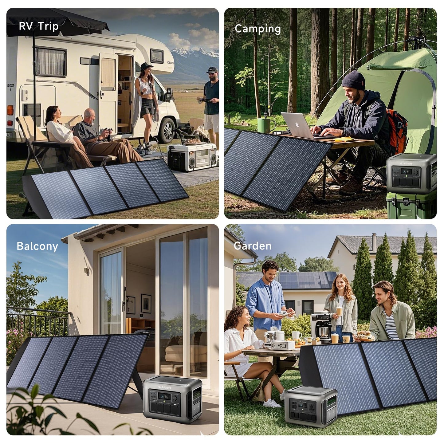 ALLPOWERS SP033 200W Portable Solar Panel Foldable, 23% High Efficiency Solar Charger with MC4 Connectors for Power Station, RV, Camping, Home Use, Compact Folding Solar Panel（SP033-200W