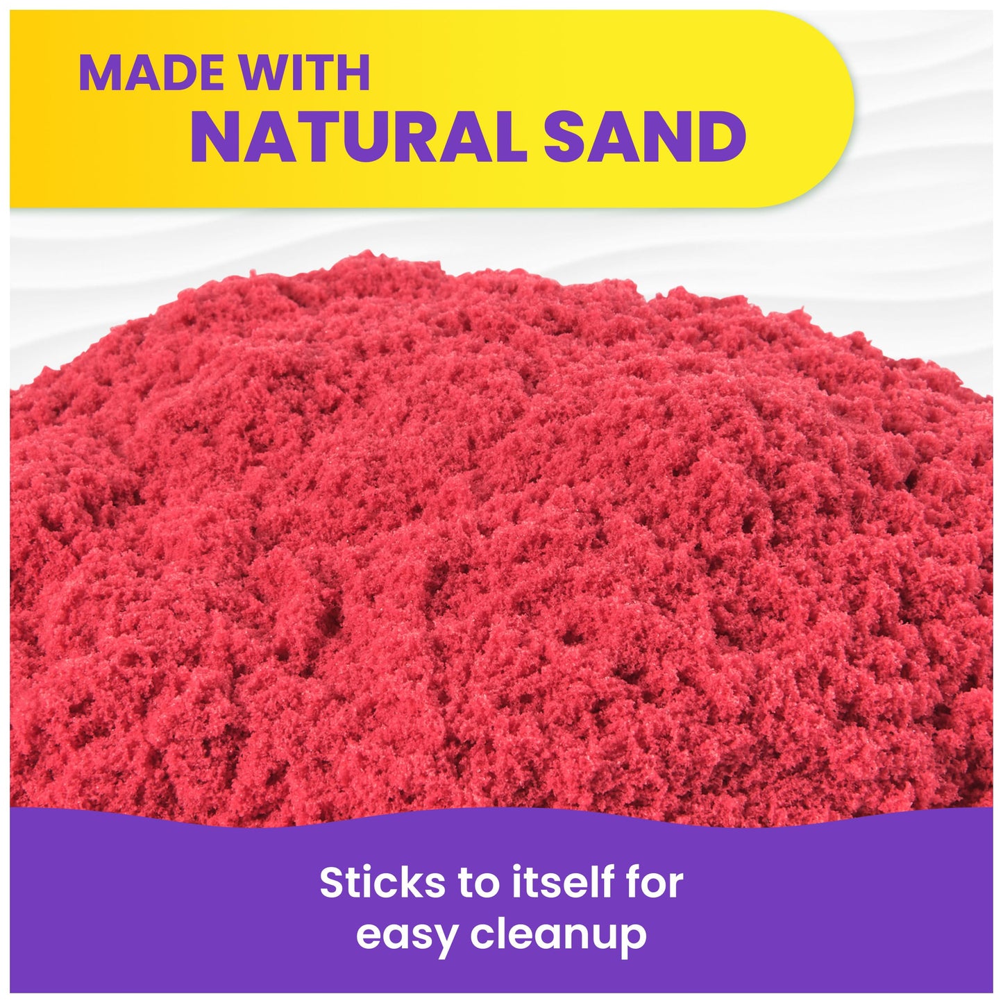 Kinetic Sand, Stamp N' Roll Crayon Multi-Pack with 12 oz Purple, Green, Blue & Red Play Sand, Toddler Toys, Arts and Crafts Kids Toys for Girls & Boys Ages 3 and up