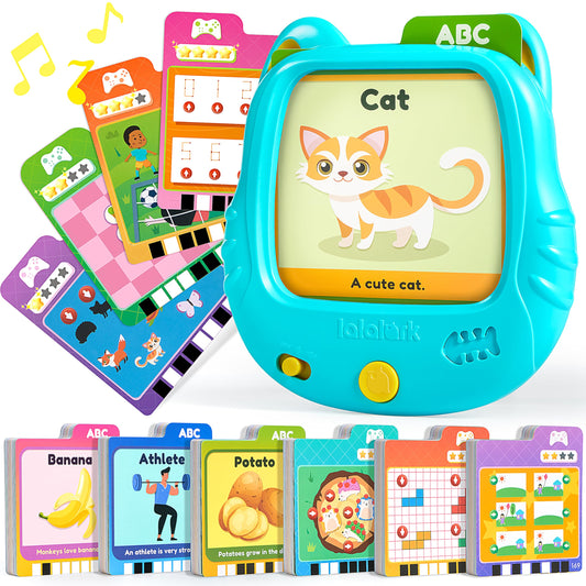 lalalark Talking Flash Cards for Kids 3 4 5 Year Old, Toddler Learning Toys with 136 Sight Words & 64 Games, Montessori Educational Toy for Kids, Preschool Learning Activities, Boys Girls Gifts