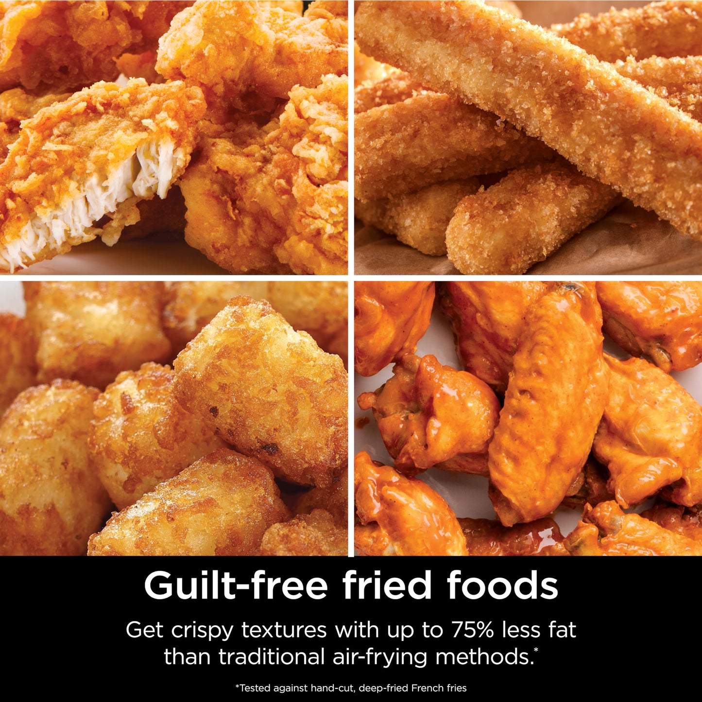 Ninja | Air Fryer | 6.5 QT Pro XL Capacity fits 9lbs of Wings | 6-in-1 Max Crisp, Air Fry, Roast, Bake, Reheat & Dehydrate | Nonstick Basket, Crisper Plate & Recipe Guide | Grey | AF181