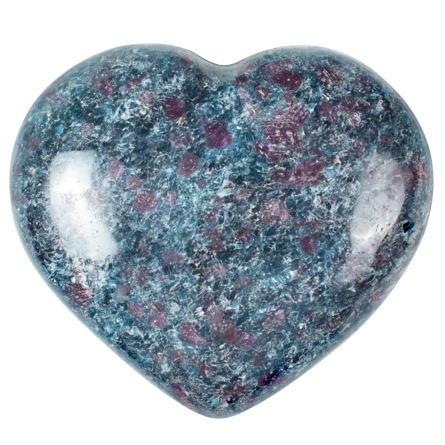 Crocon 50mm Ruby Kyanite Heart Stone Big Heart Shape Puff Stones Set 450+ Carats Pocket Crystal Healing Tumble Collection Palm Stone Good Luck Charm Meditation Gift Craft Home Decor