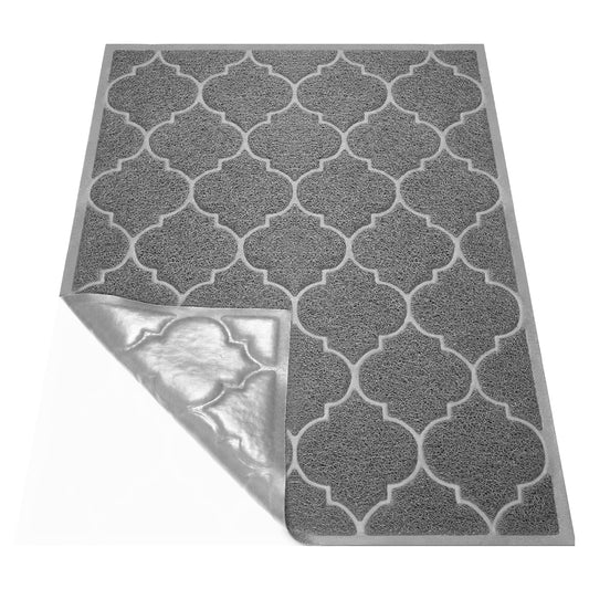 Cosyearn Door Mat, Front Door Mat, 46x35, Welcome Mats for Entryway,Garage,High Traffic Areas, Jumbo Size, Doormat Entrance, Waterproof Mat, Easy Clean, Outdoor Indoor Floor Mat,Non Slip (Grey)