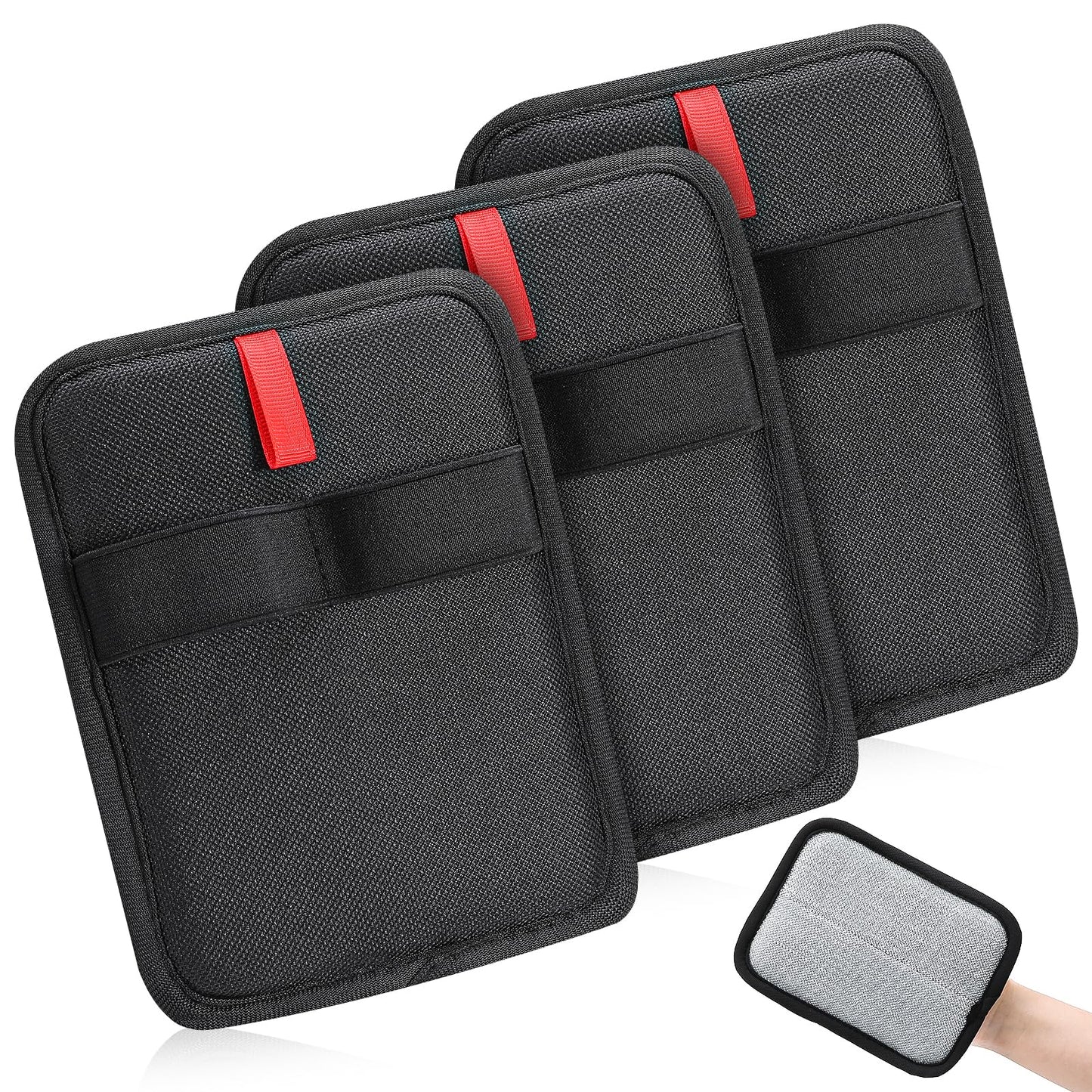Guiqulai 3 Pcs Pet Hair Remover Gloves Reusable Electrostatic Cat Dog Hair Remover Glove Pet Hair Removal Tool for Couch Furniture Curtain Carpet